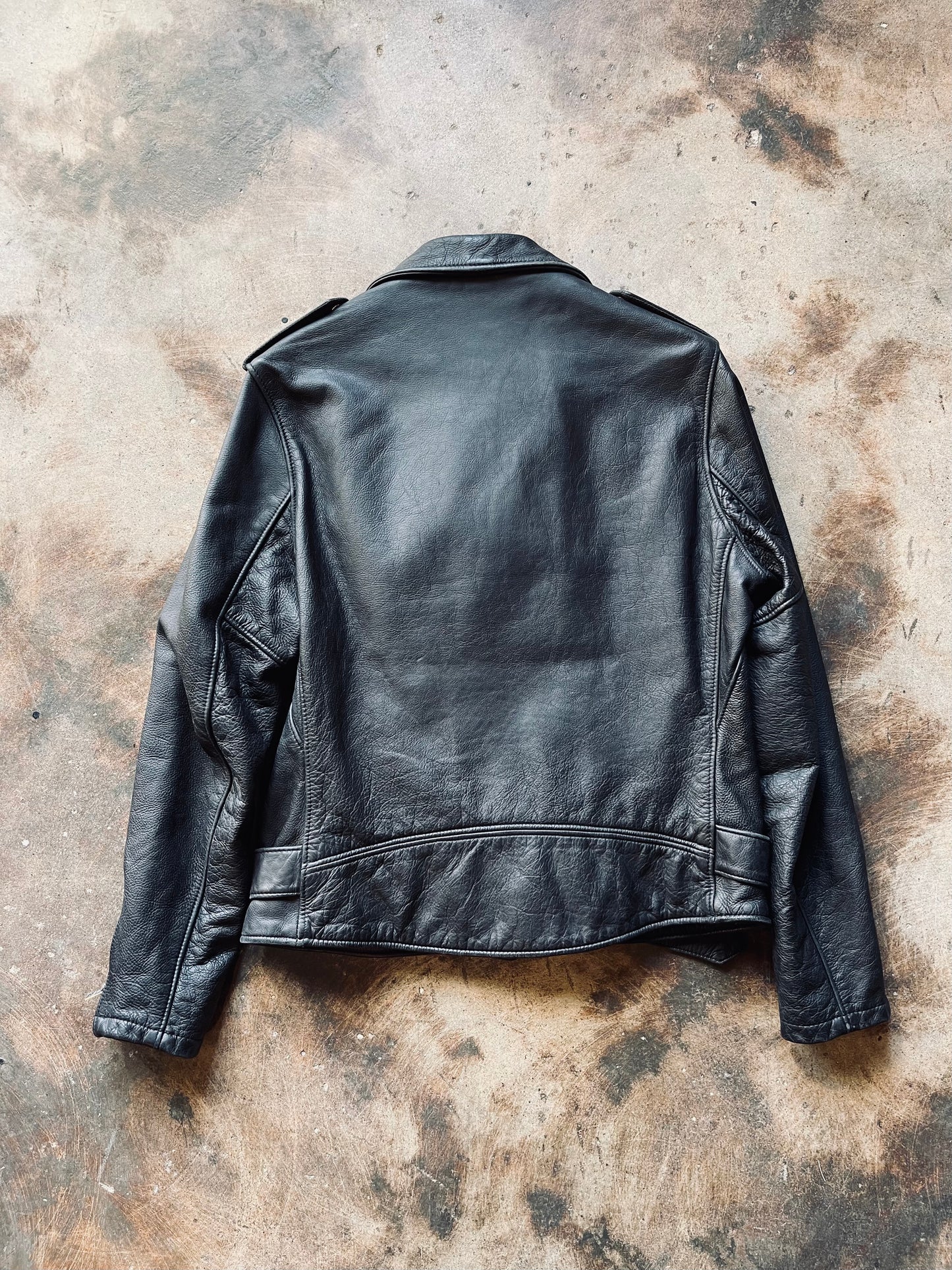 Schott NYC Vintage Fitted Motorcycle Jacket | Large
