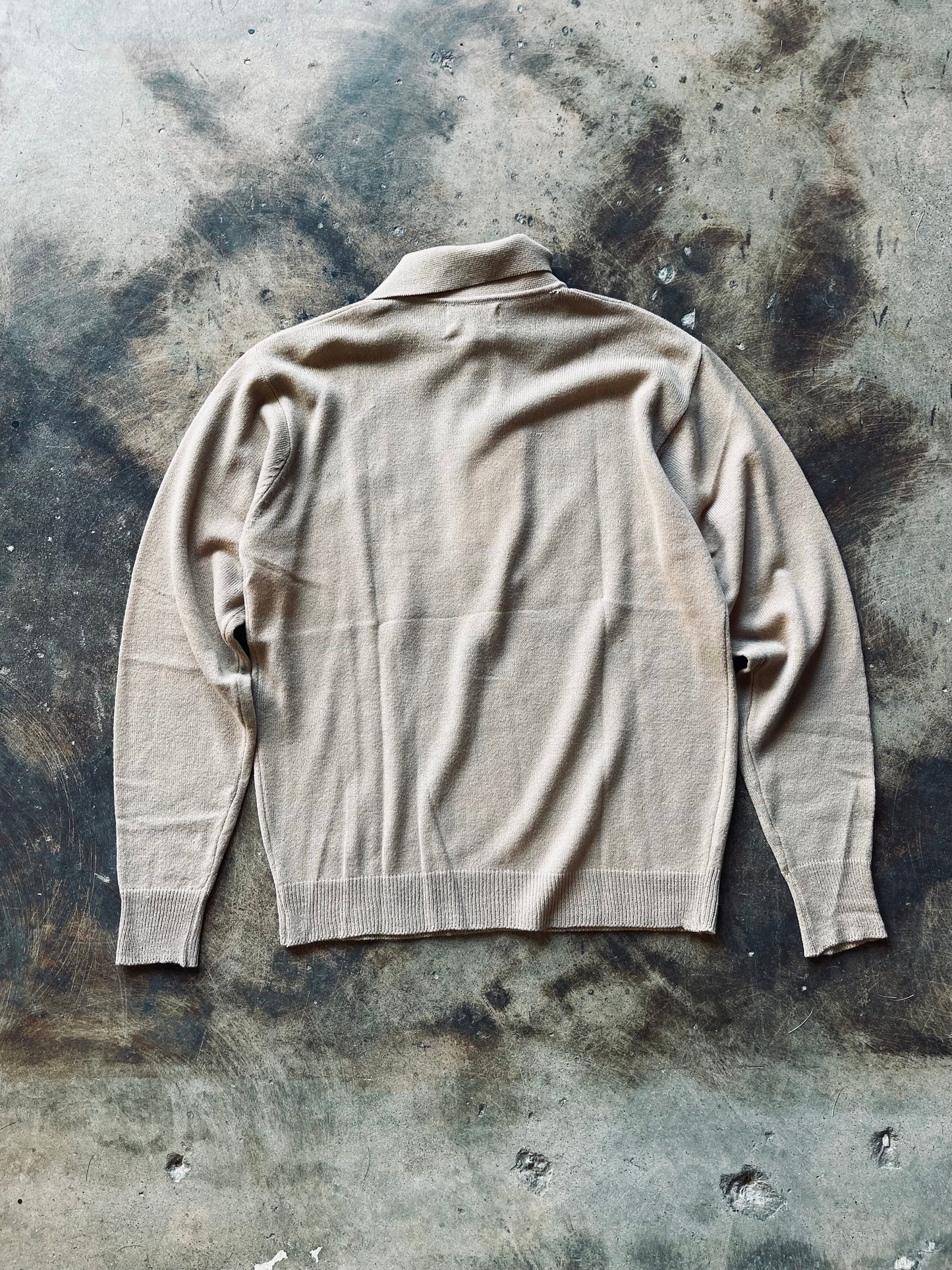 1970’s Montgomery Ward Knit Polo Sweater | Medium