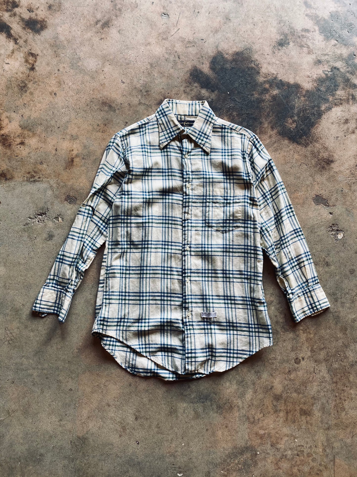 1970s Bert Pulitzer Co Plaid Shirt | Medium