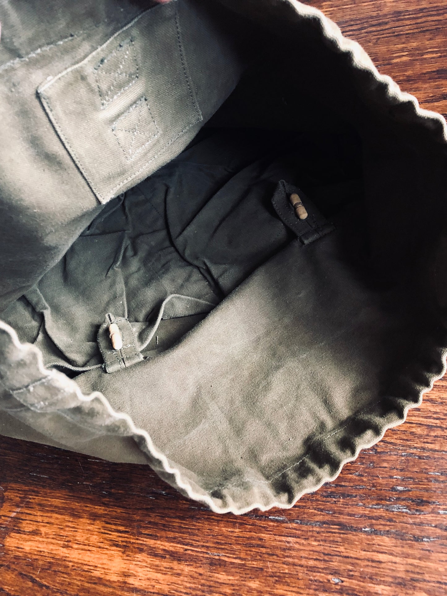 Vintage Military Duffle Backpack