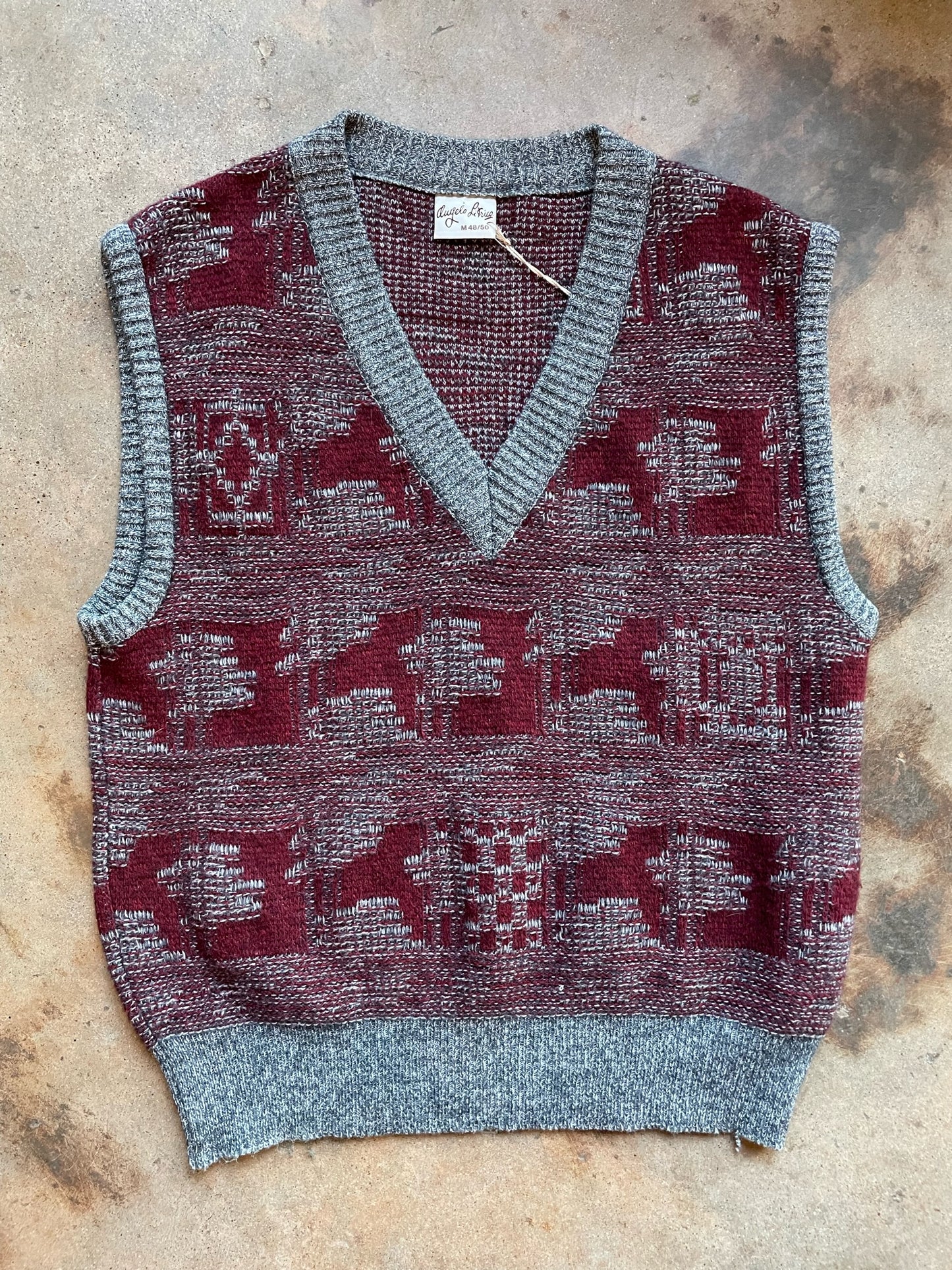 1980’s Angelo Litrico Knit Vest | Medium/Large