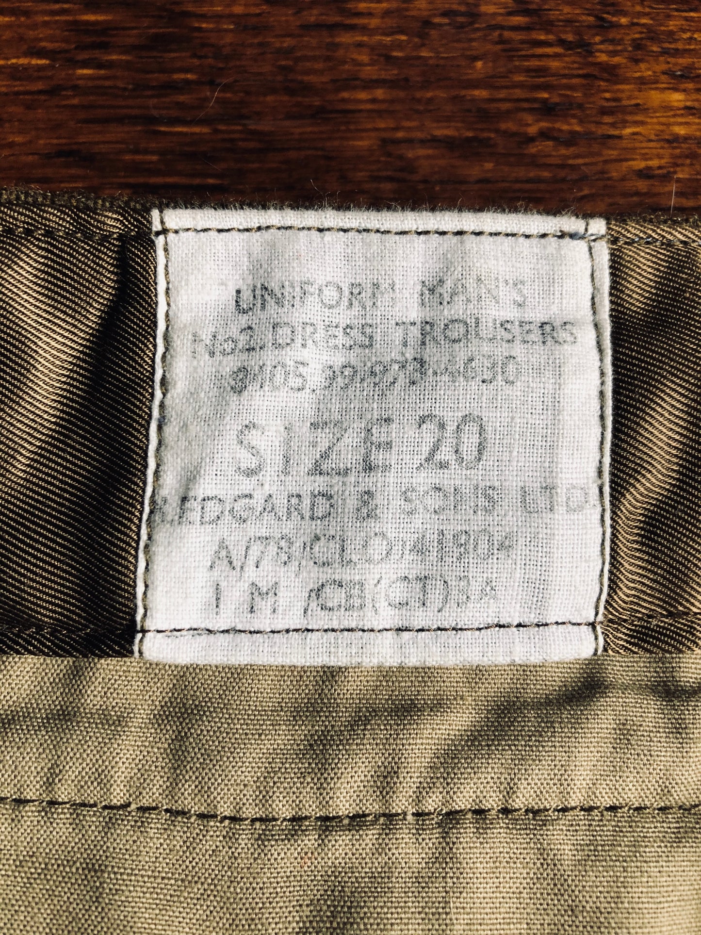 Vintage British Military Dress Trouser