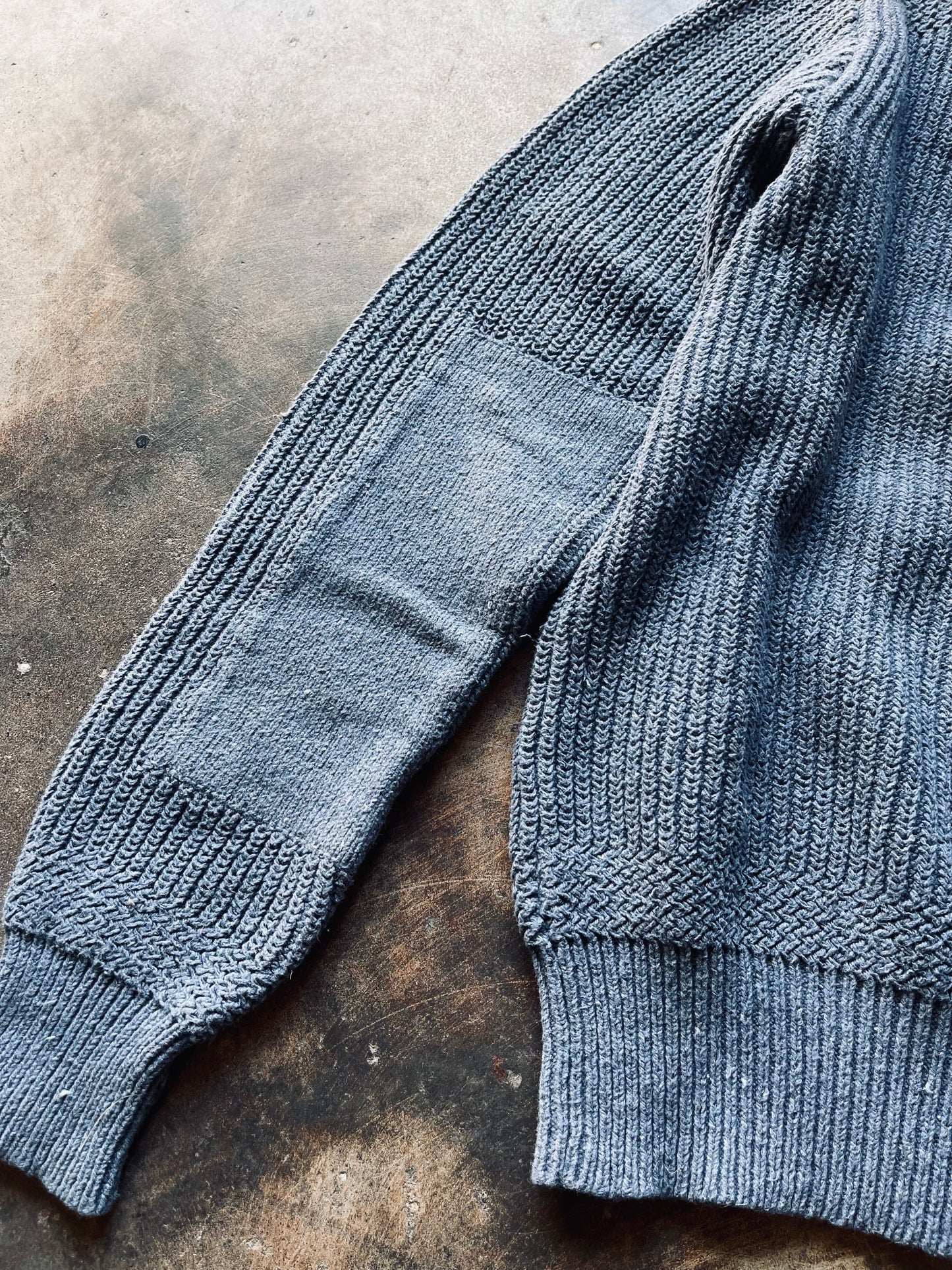 Vintage RRL Heavy Knit Henley Collar Sweater | Large