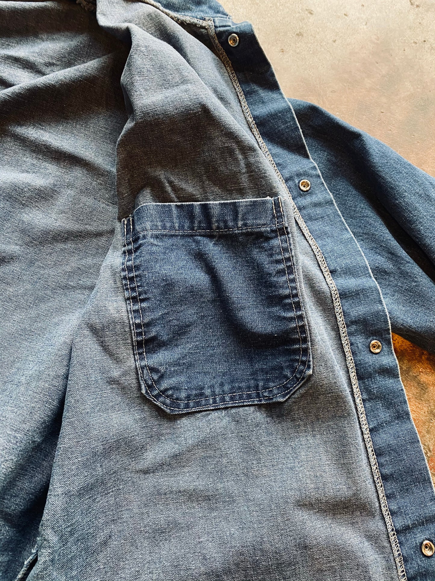 Vintage Steel Grip Denim Chore Coat