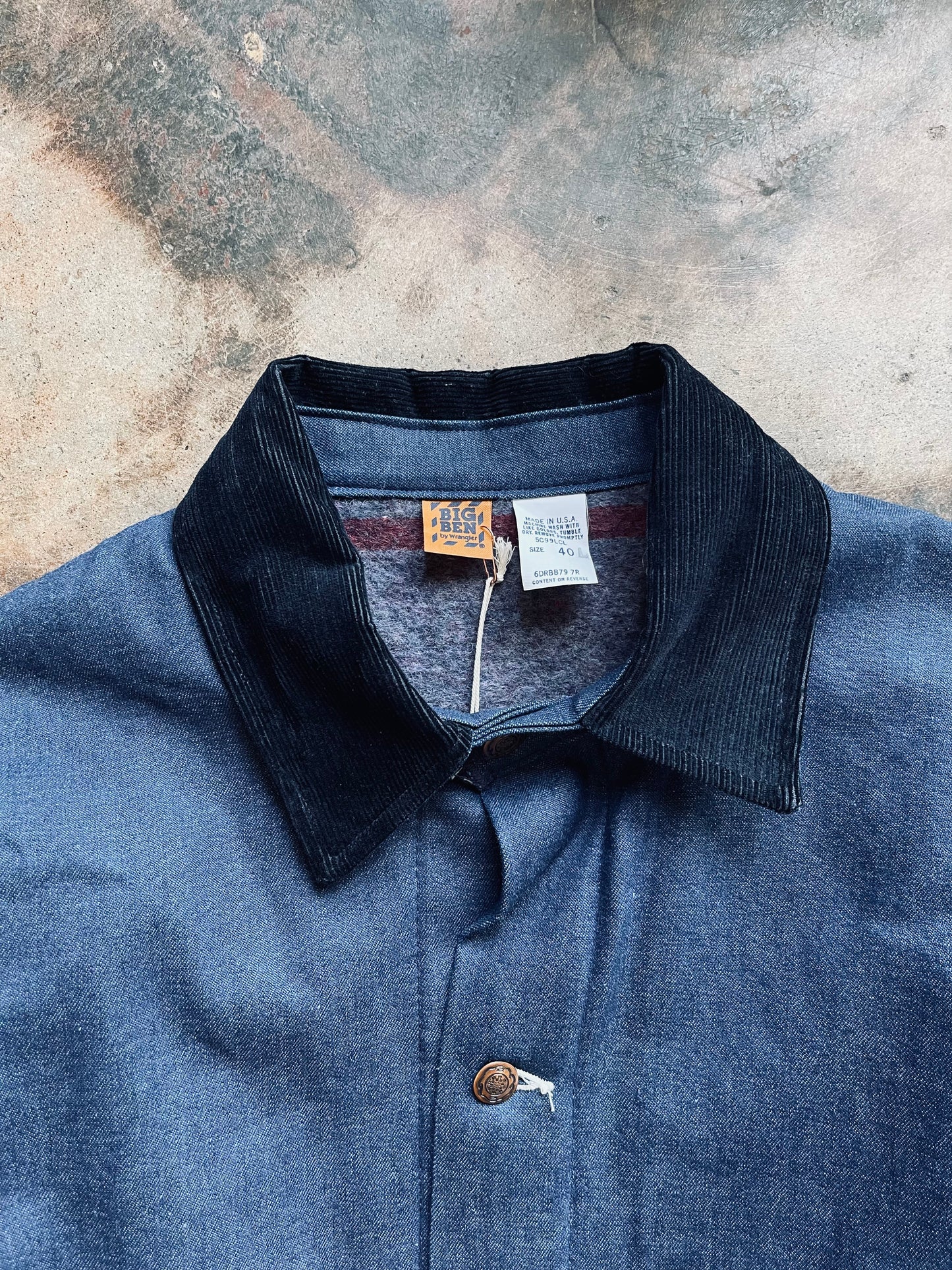 1970’s Big Ben Denim Chore Coat | 40L