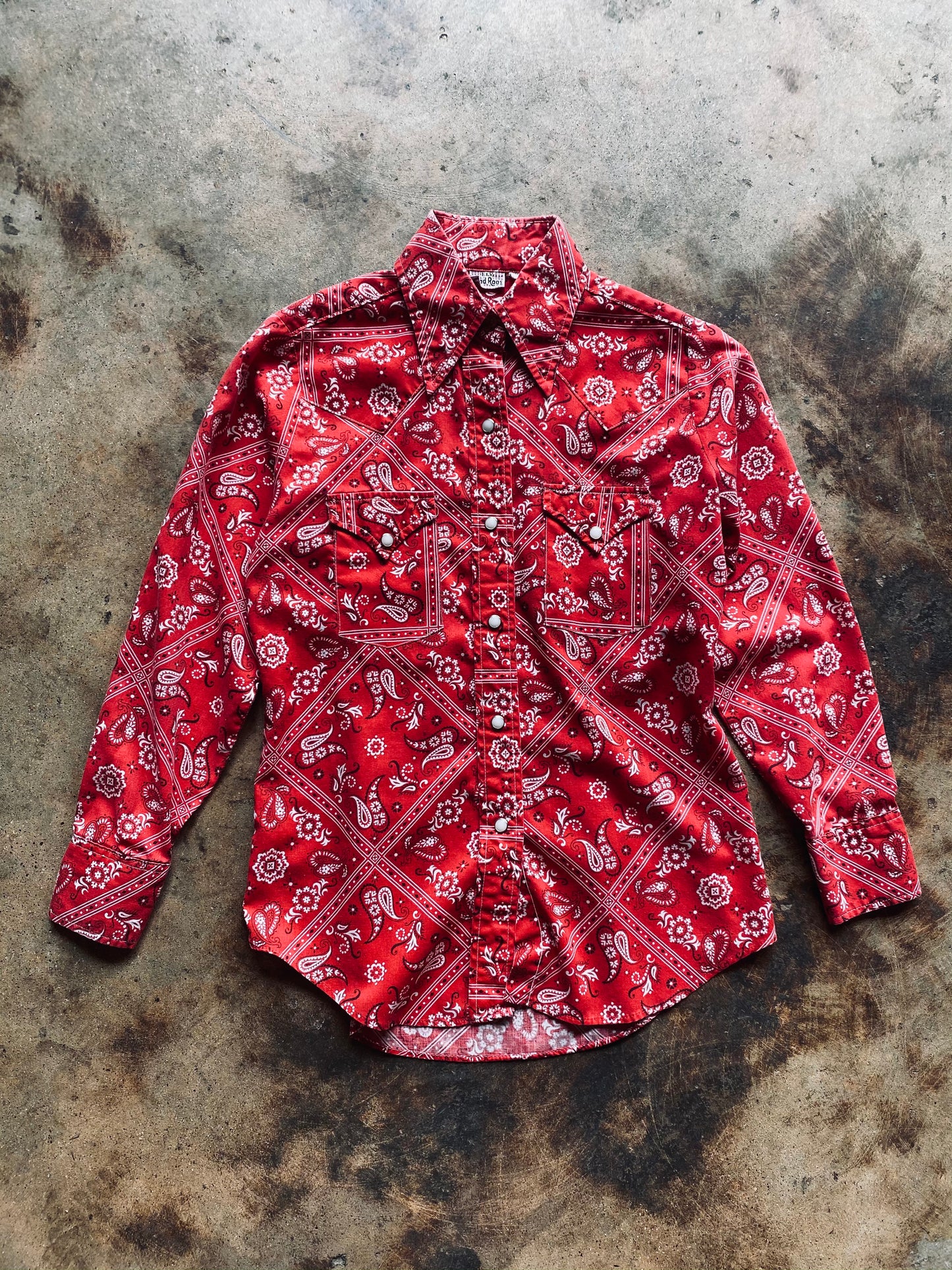 1970s Ely Glad Rags Bandana Blouse