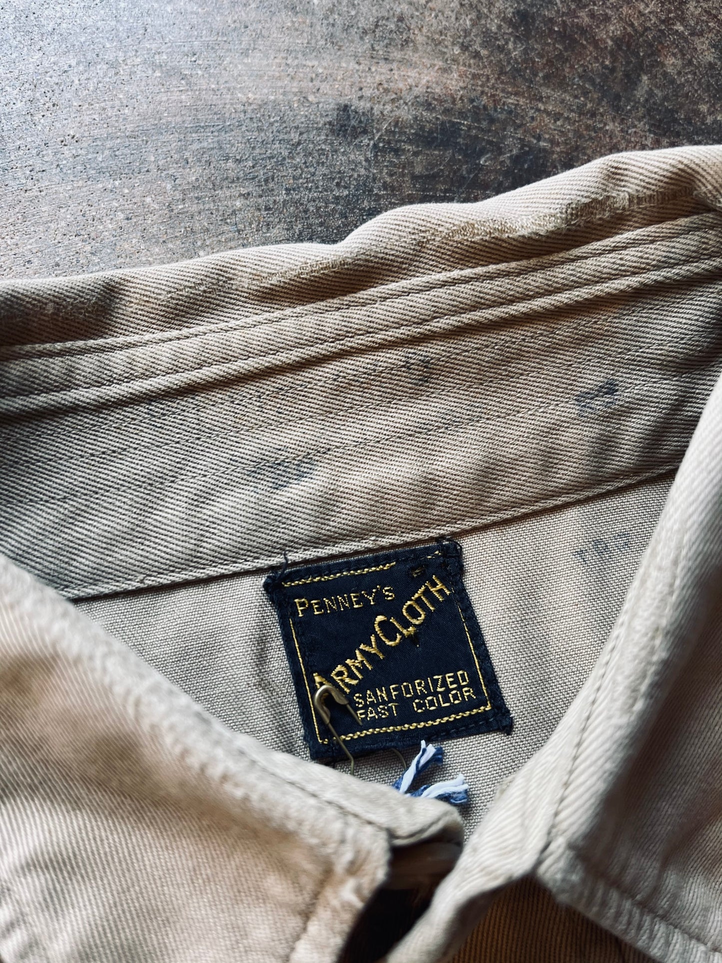 1940s/50s Penney’s Army Cloth Shirt | Large