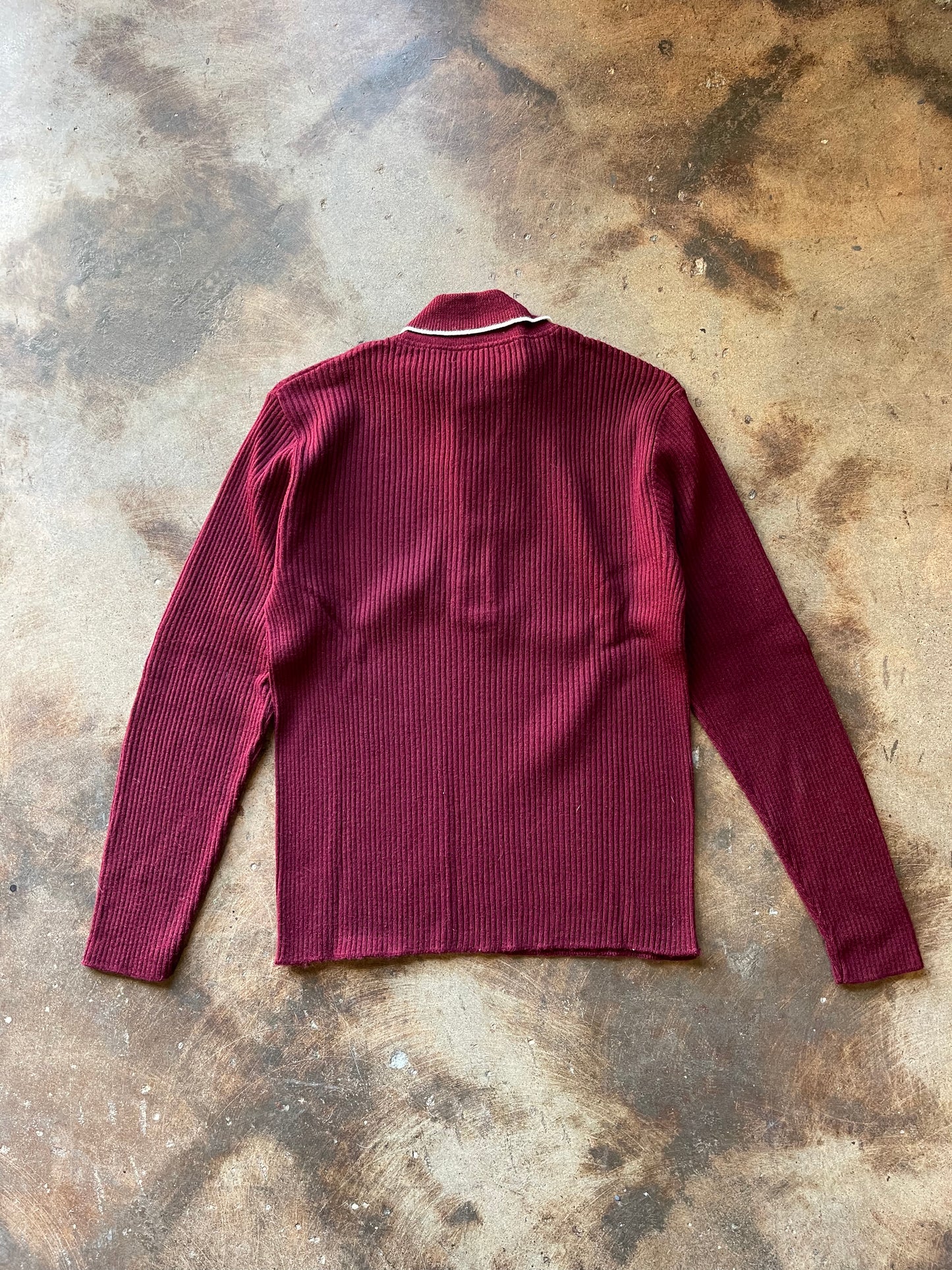 1970’s Jerslid Ribbed Knit Polo | Small