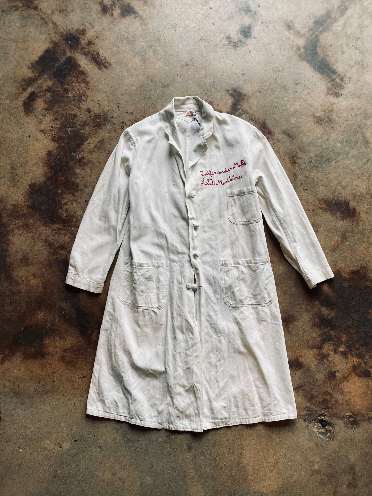 1930s Dr. J. Alexander MD Lab Coat