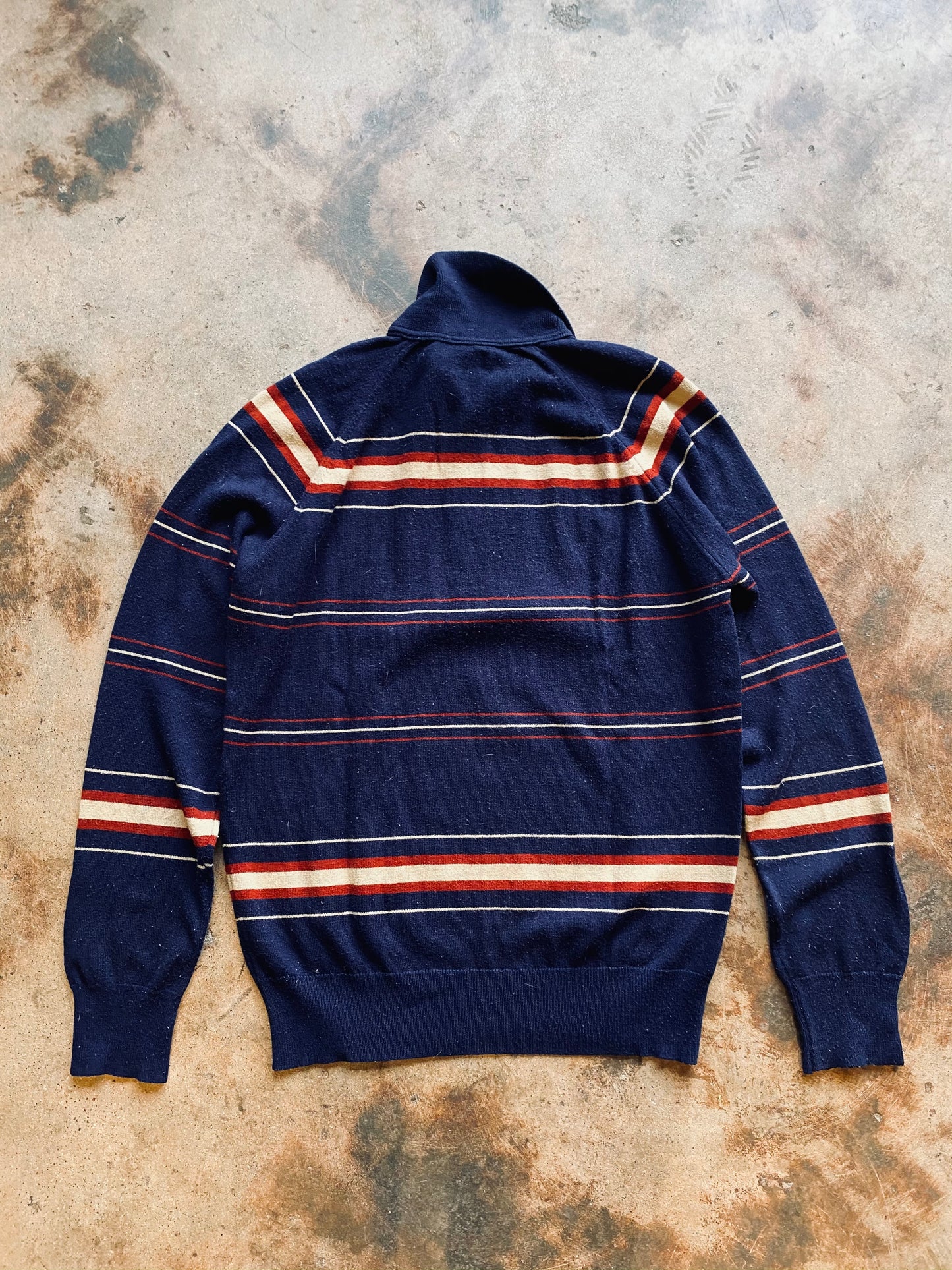 1970s JCPenny Polo Knit Sweater | X-Large