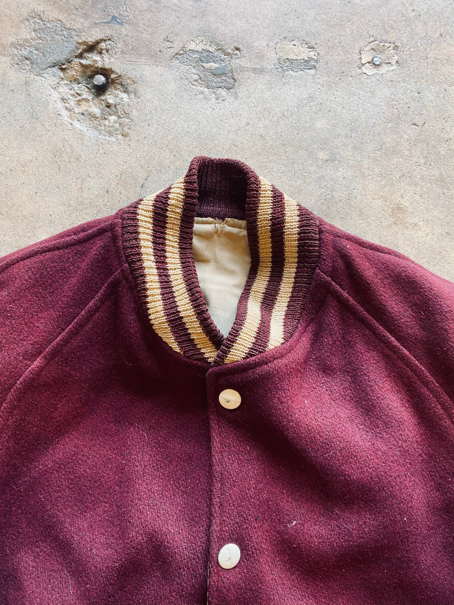 1950’s Hatchers Sporting Goods Varsity Jacket | Medium