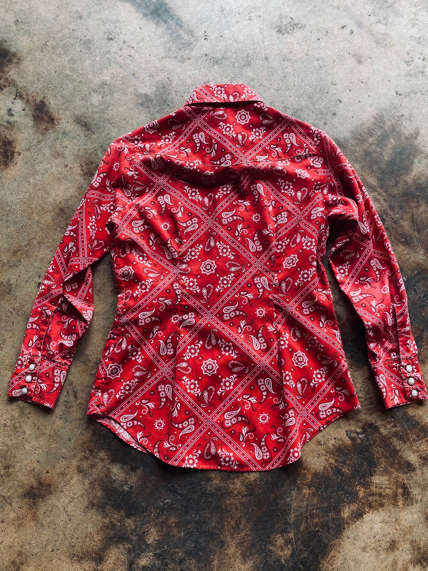 1970s Ely Glad Rags Bandana Blouse