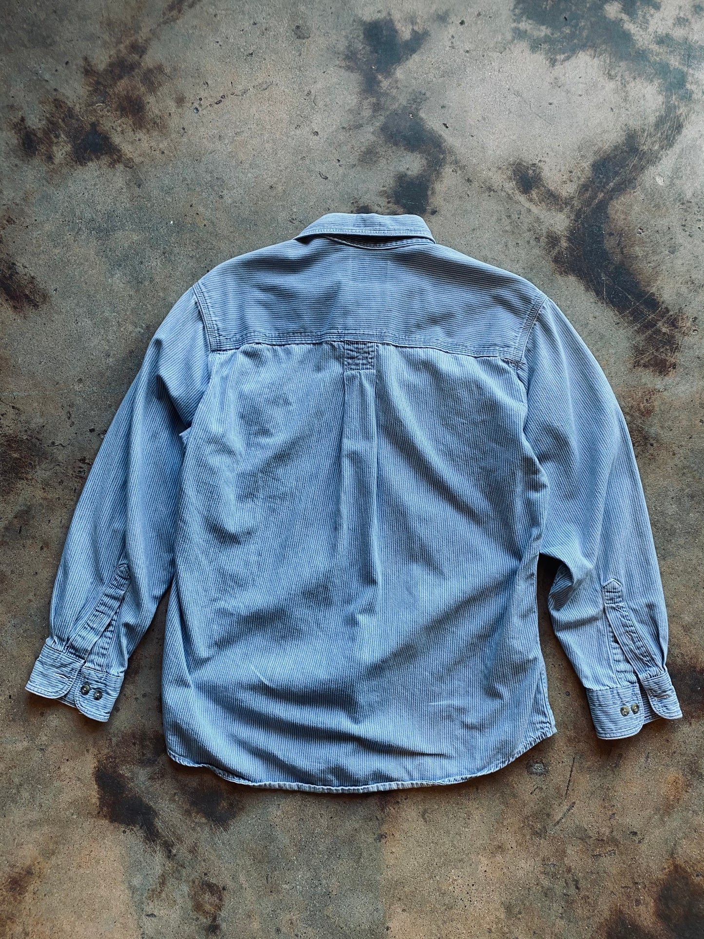1980s Woolrich Conductor Stripe Shirt