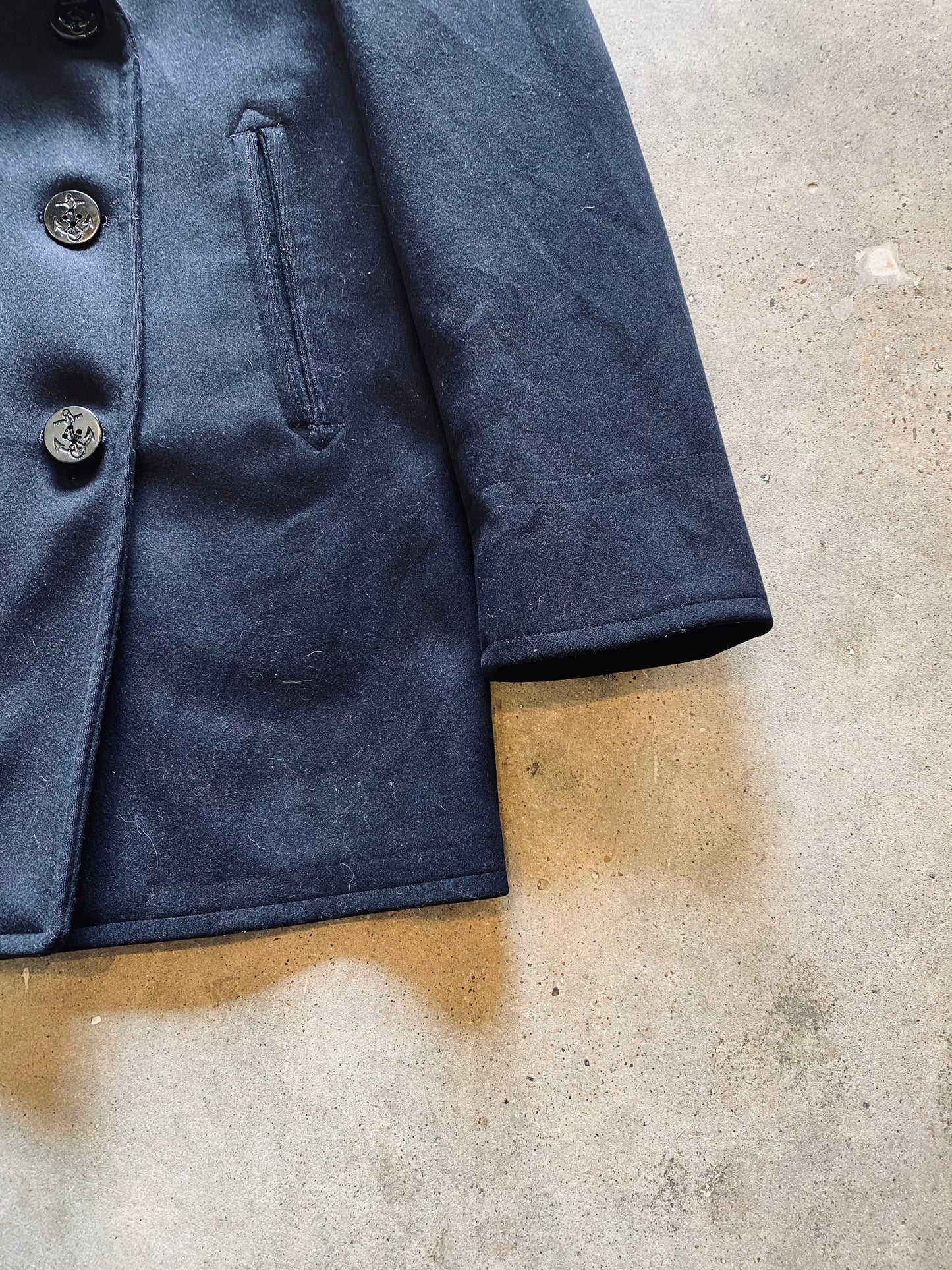 1940s USN Wool Peacoat | 42L