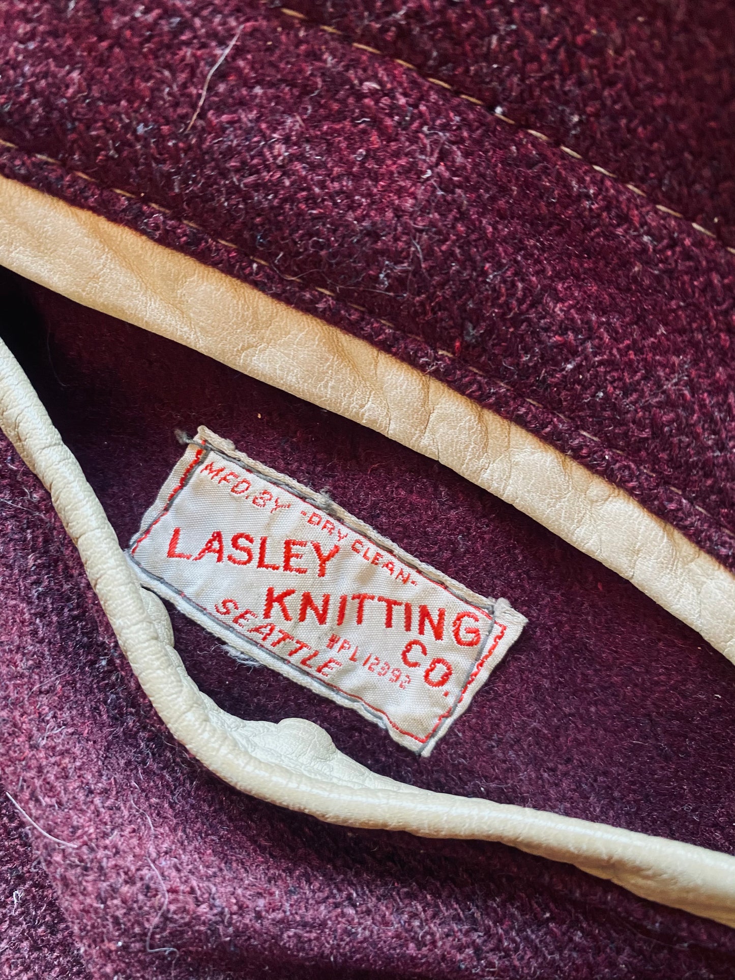 1960s Lasley Knitting Co. Letterman Jacket | Large