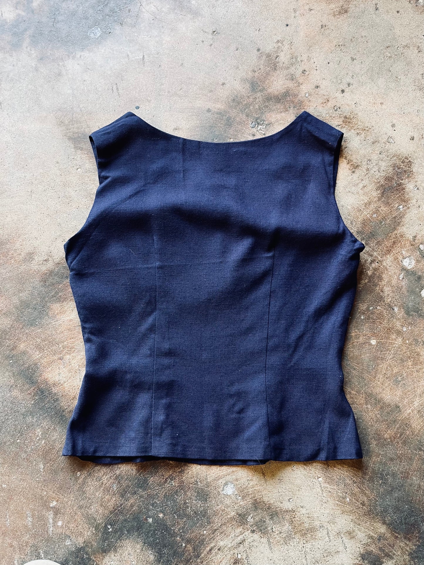 1960s Lampl Sleeveless Blouse