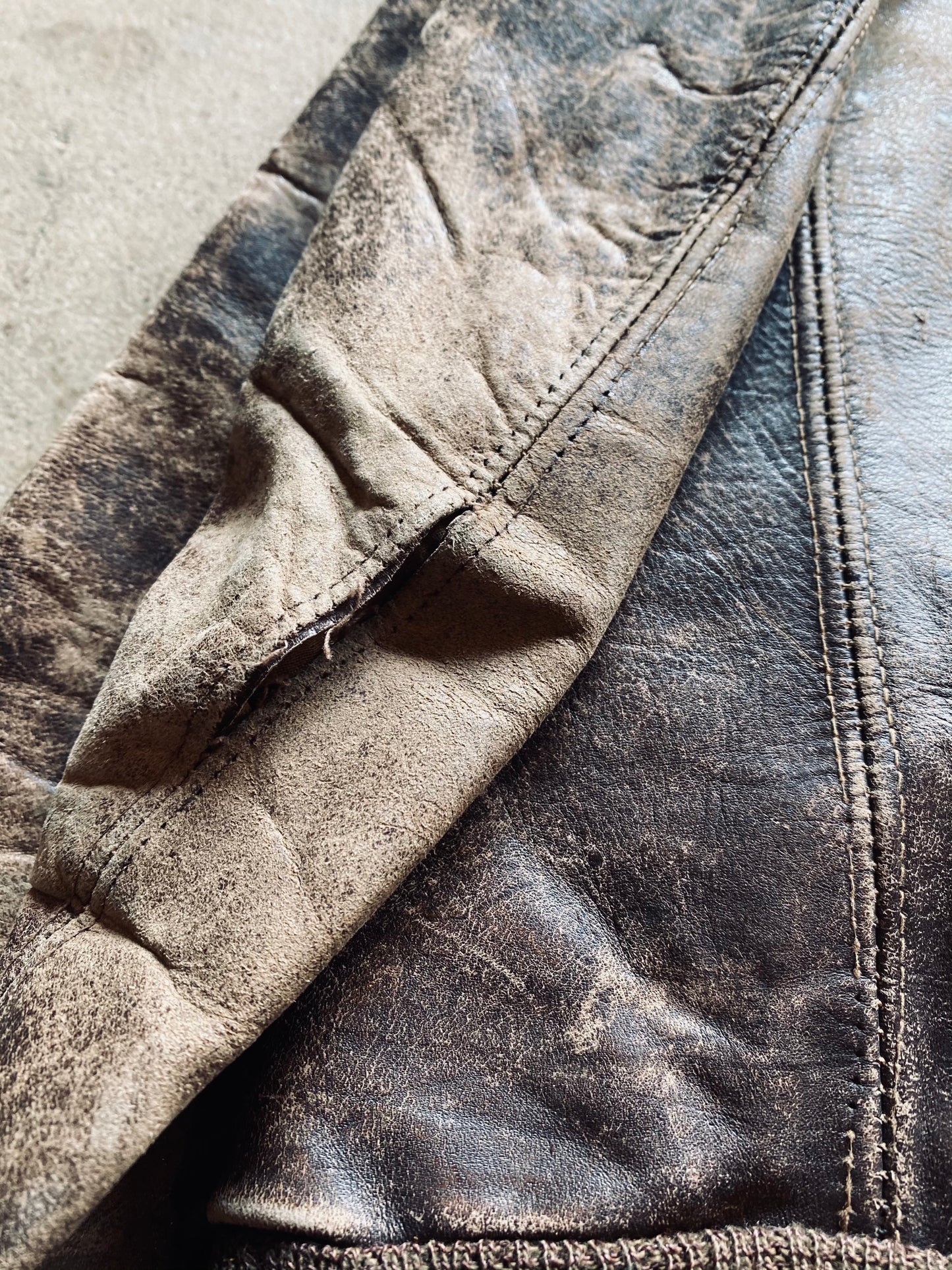Korean War Era Leather Fighter Pilot Jacket | Small