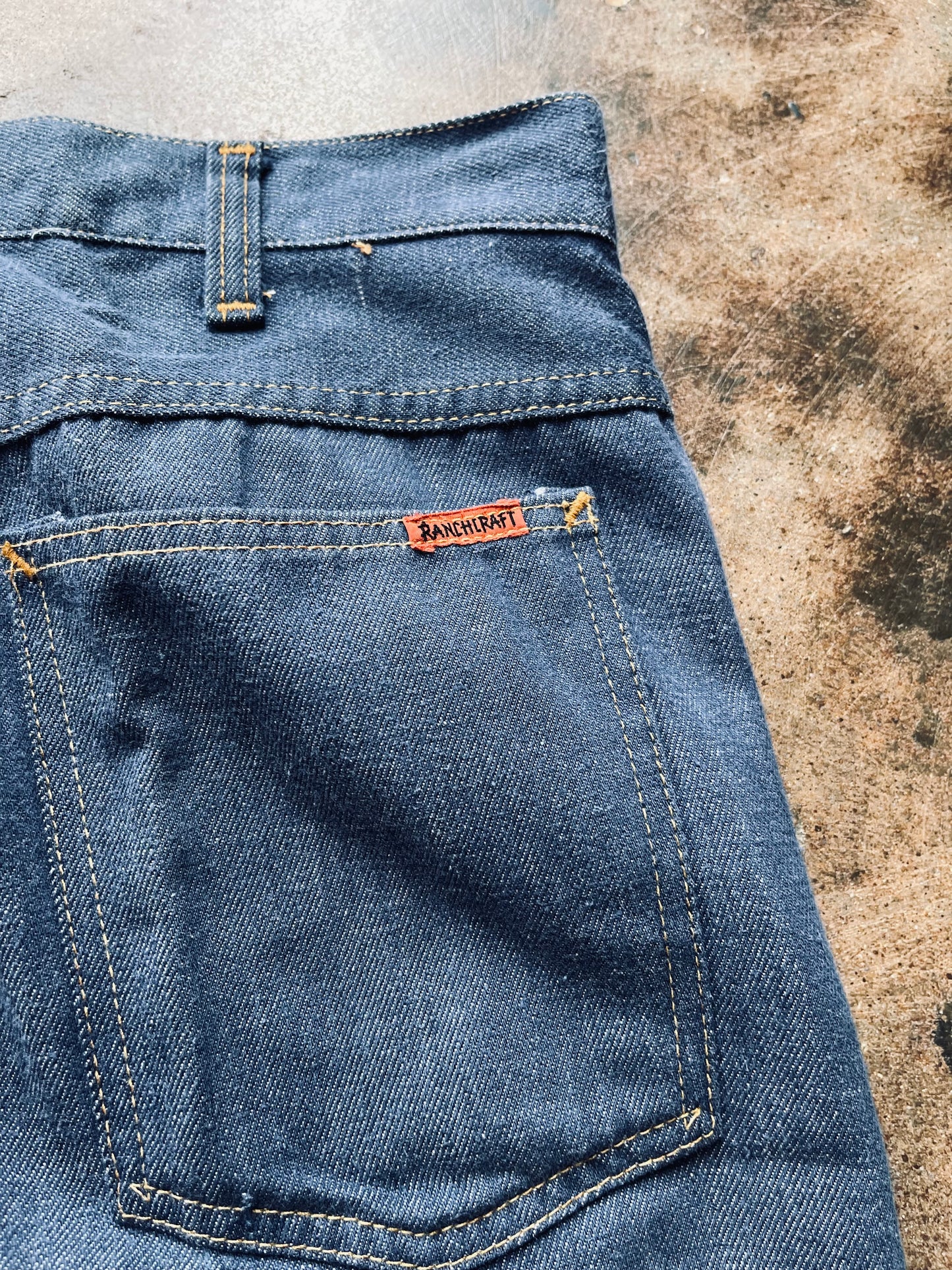 1970’s-80’s Ranchcraft 8oz Straight Leg Denim | 34X33