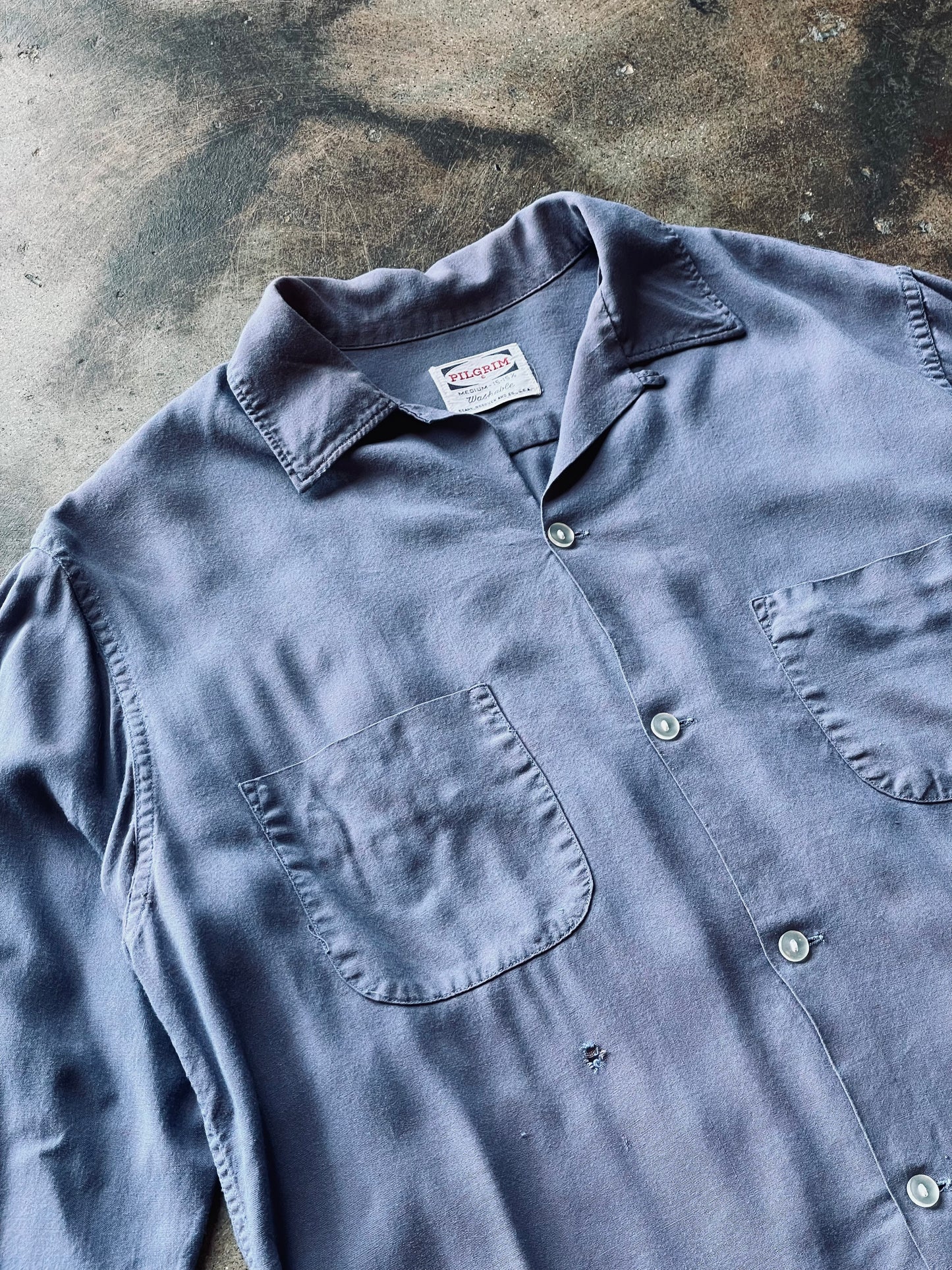 1950’s Pilgrim Loop Collar Long Sleeve Shirt