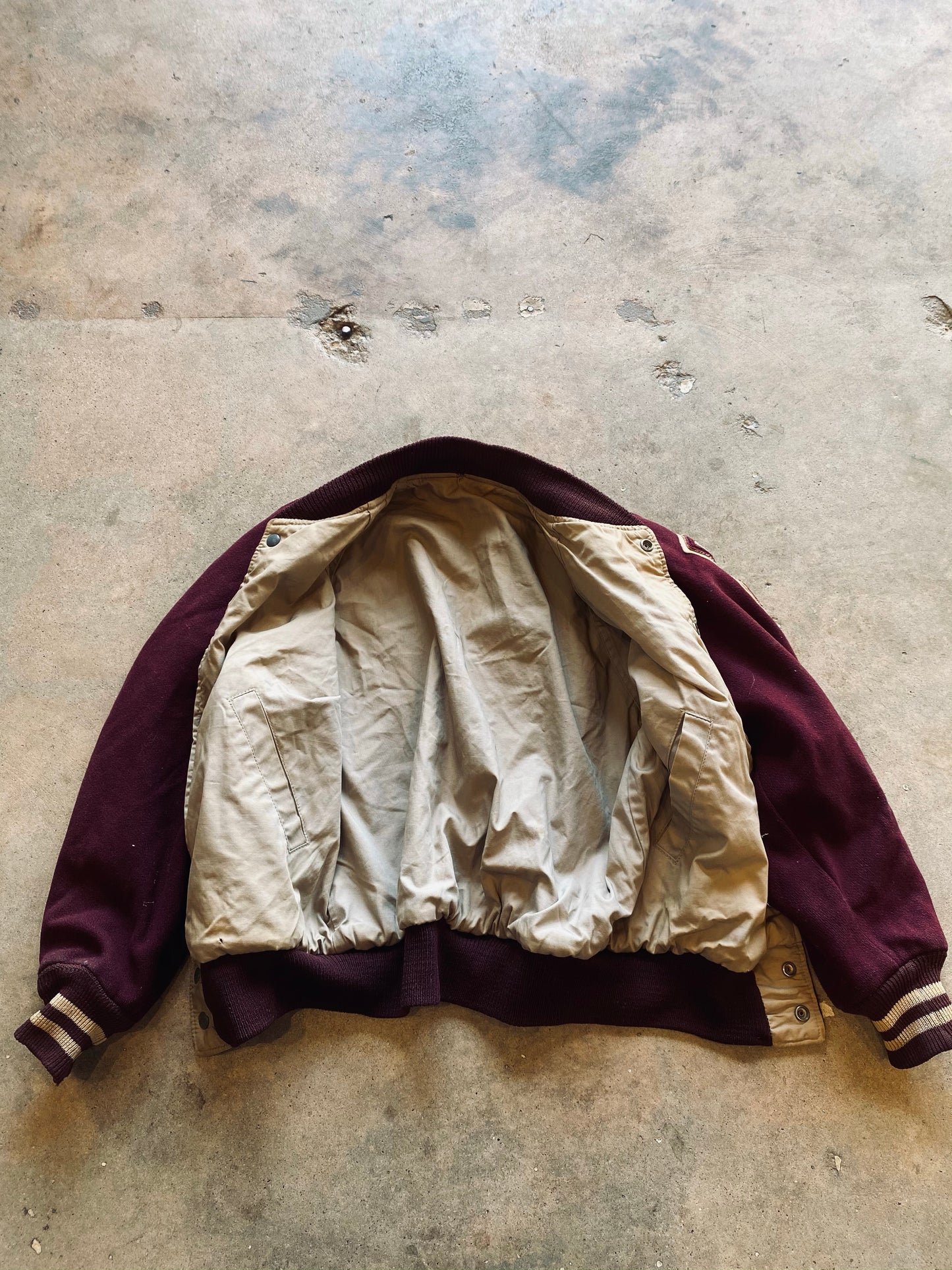 1950’s Hatchers Sporting Goods Varsity Jacket | Medium