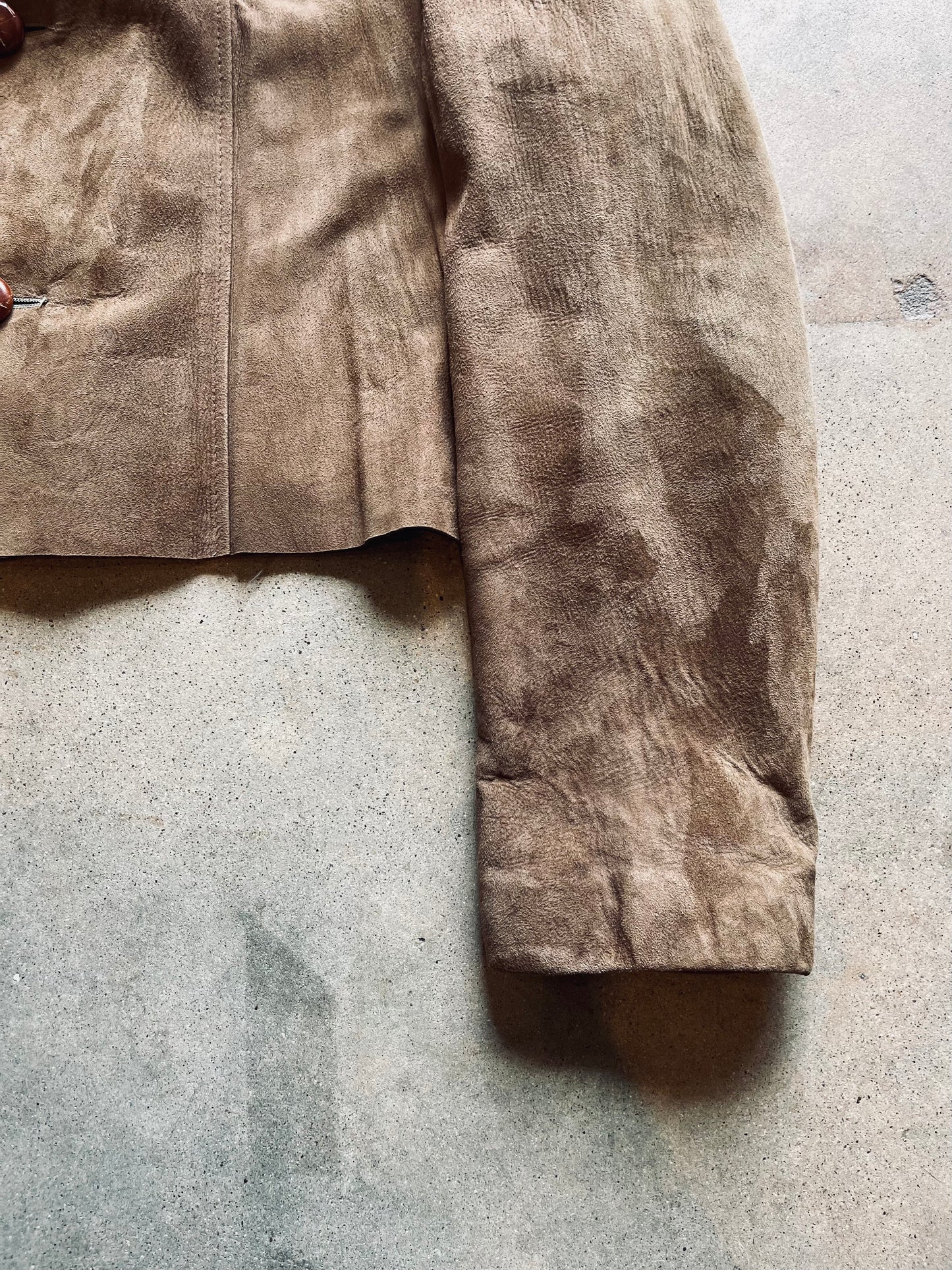 Nylo Wool Re-Imagined | Suede Mountainscape Jacket | X-Large