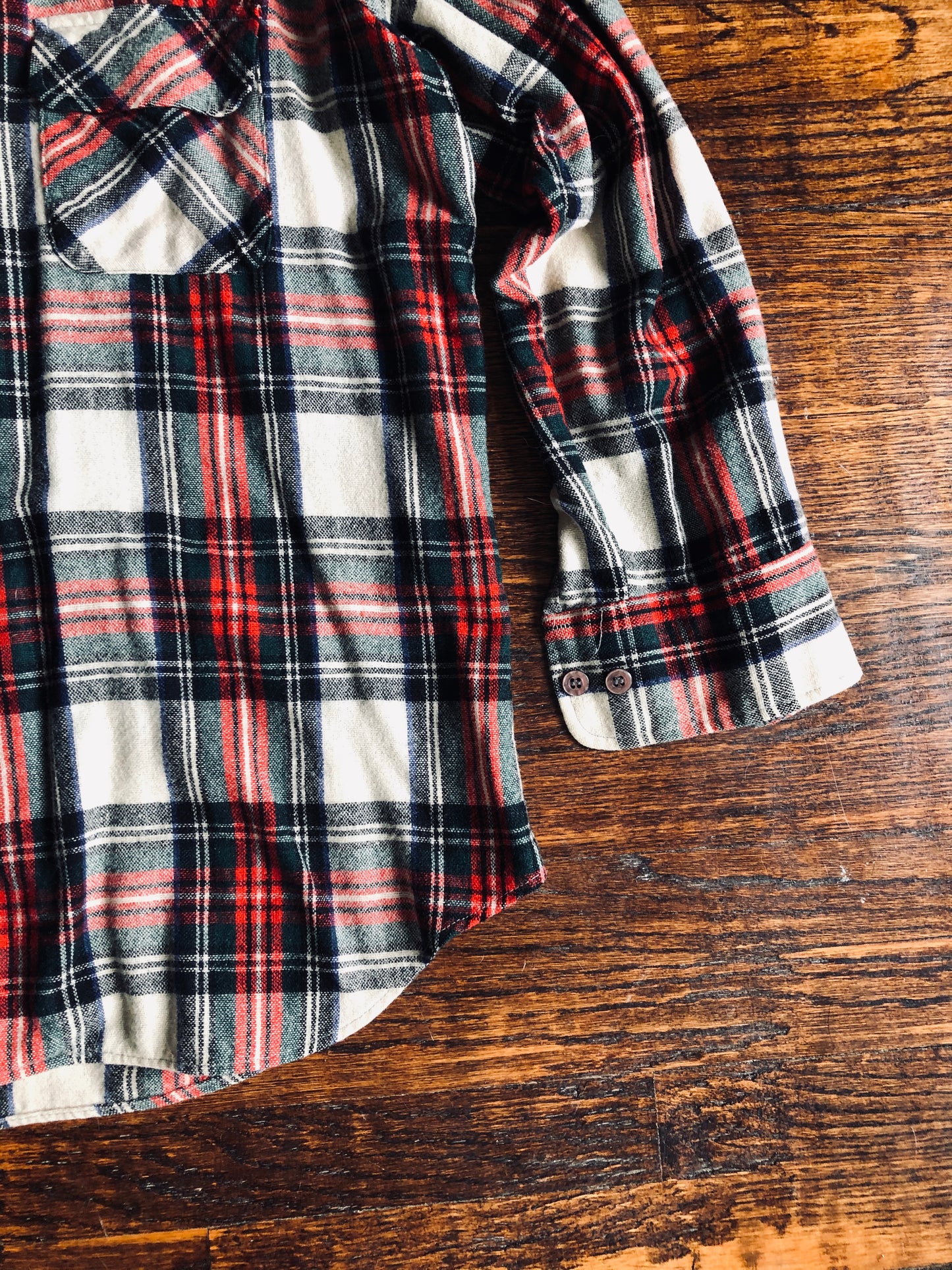 1970’s Wool Plaid Shirt | Medium