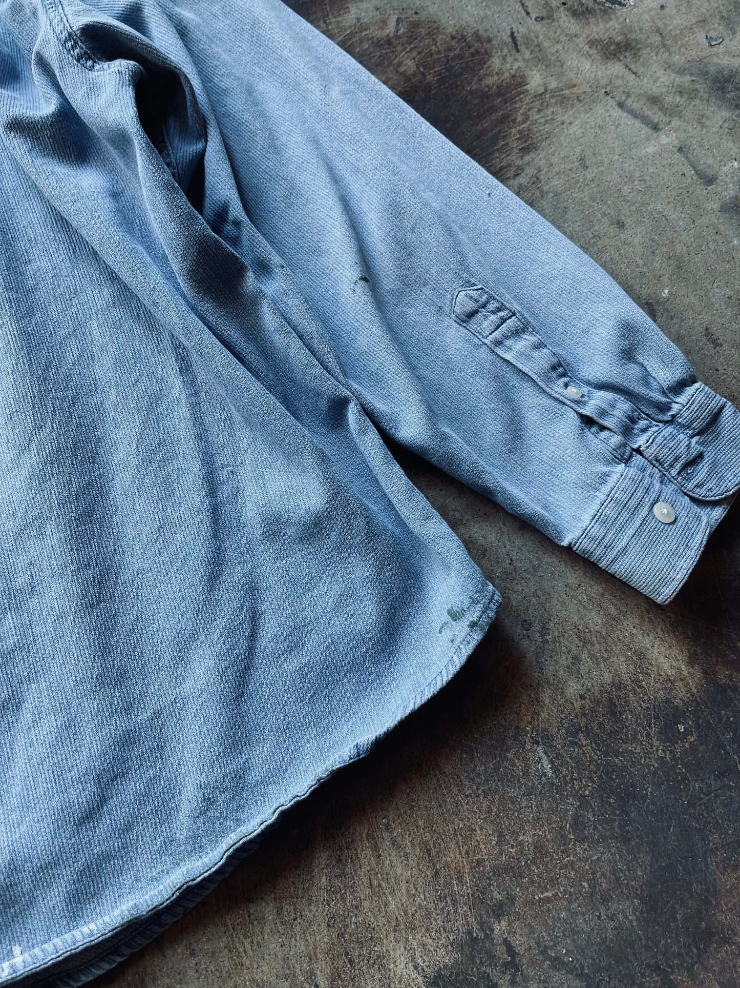 Vintage John Ashford Denim Artist Shirt | X-Large