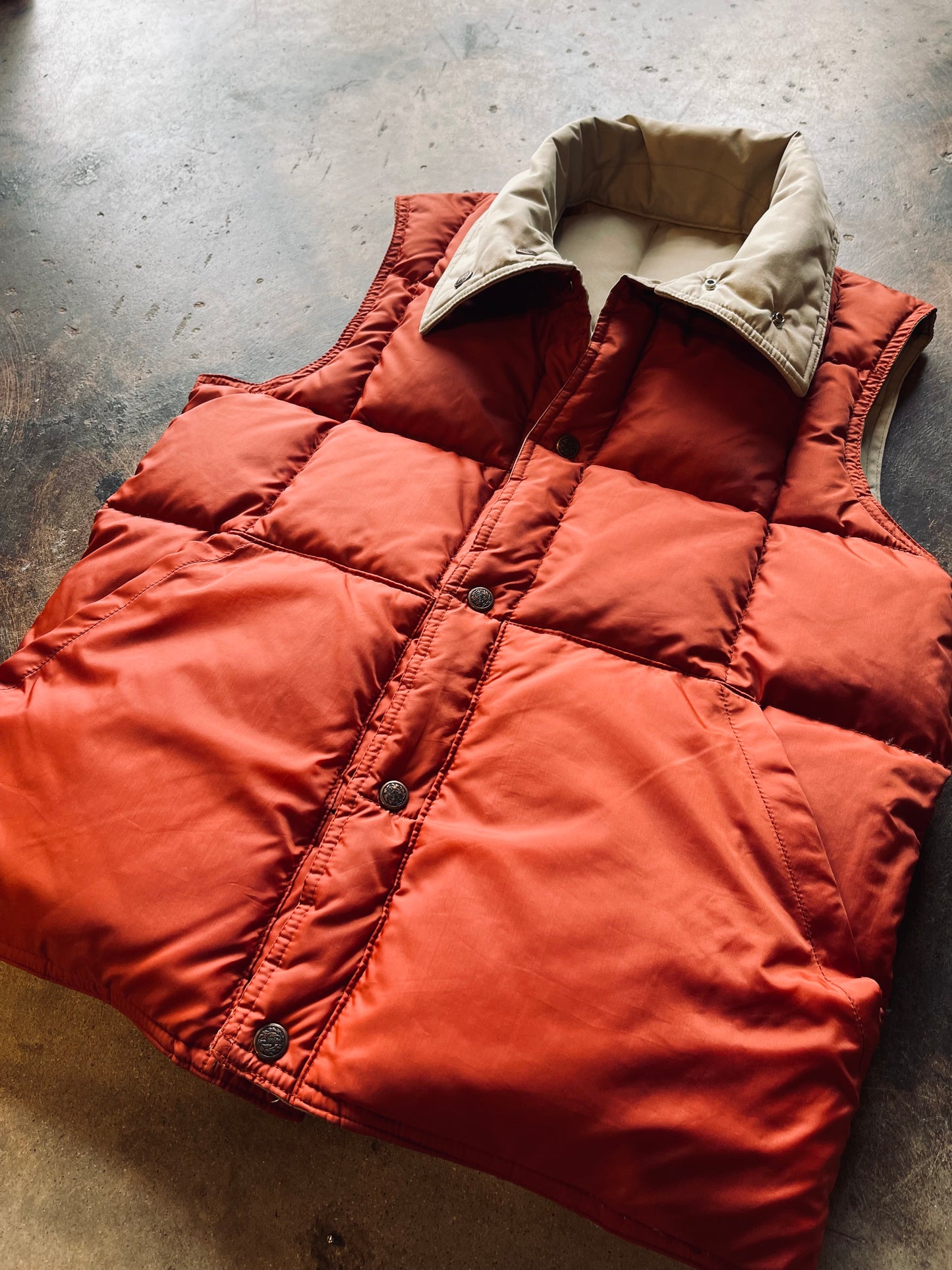 1970’s Down Designs Reversible Quilted Vest