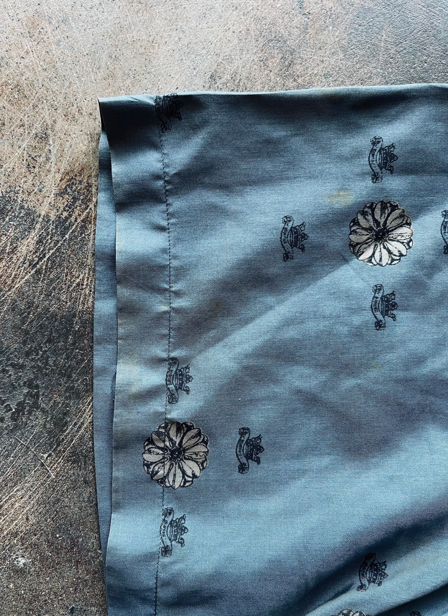 1950’s Bronzini Printed Loop Collar Shirt