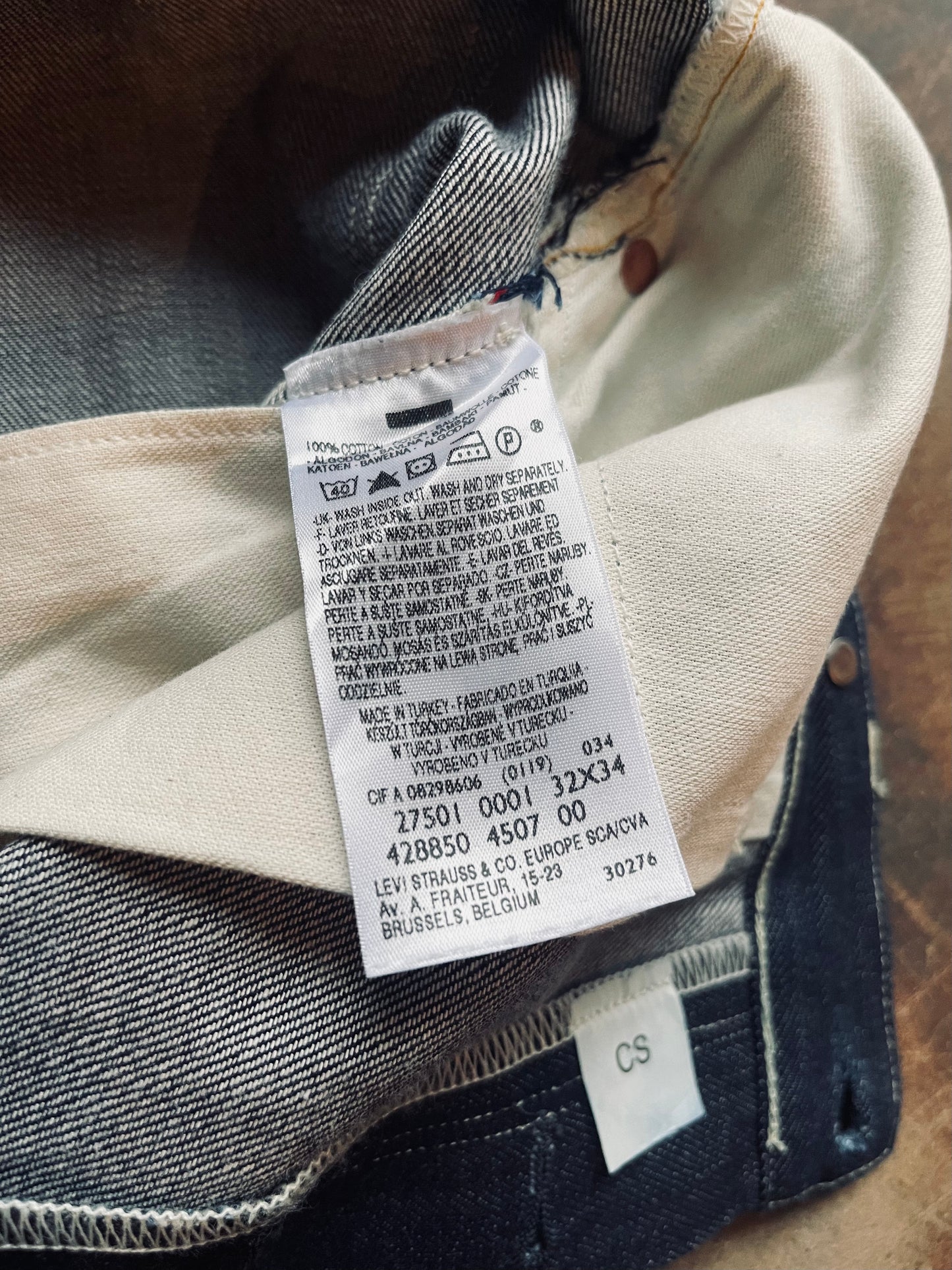 1927 Levi’s 501 Denim Reproduction | 32X34