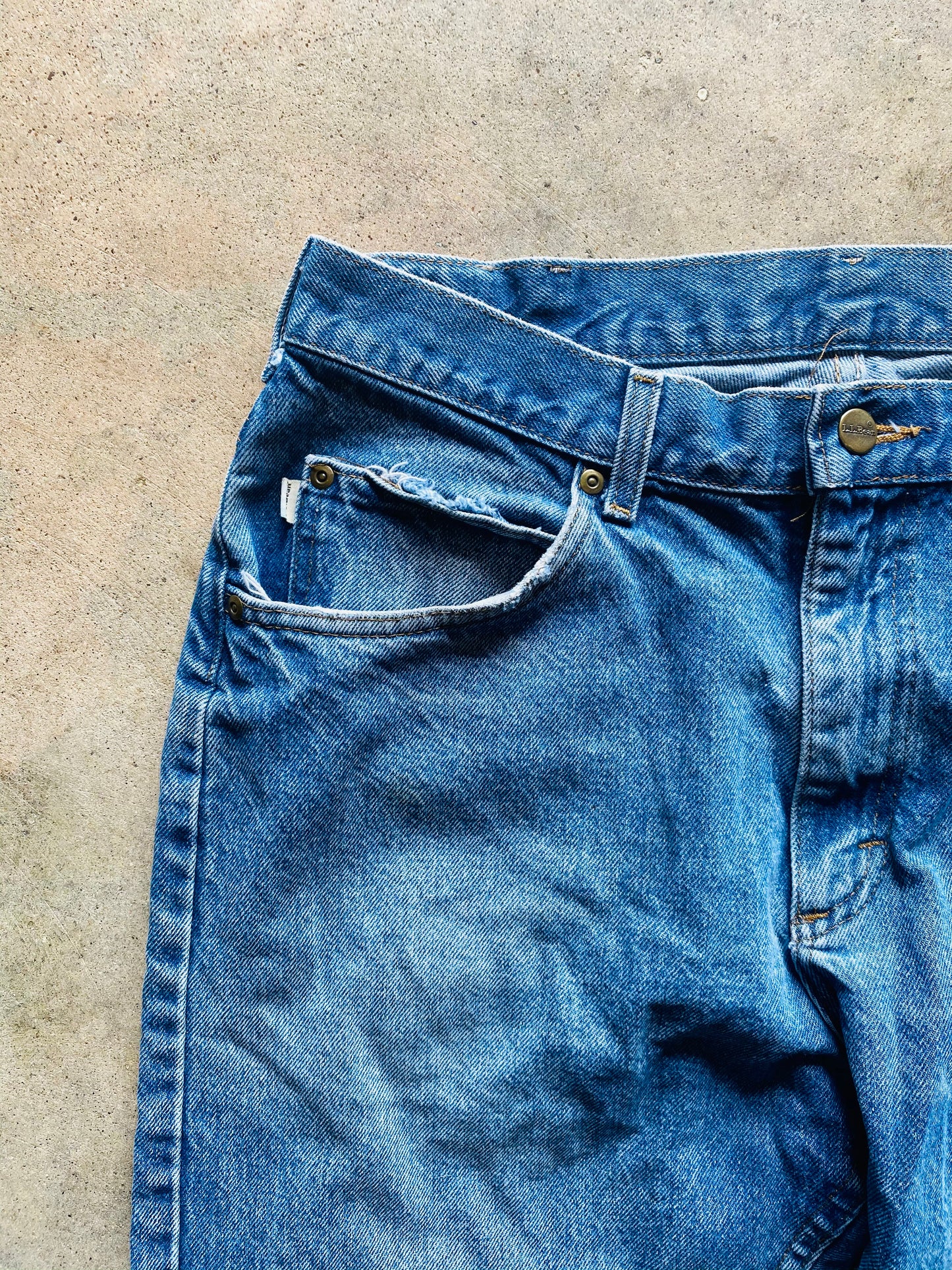 1990s L.L. Bean Double L Classic Fit Denim | 32S