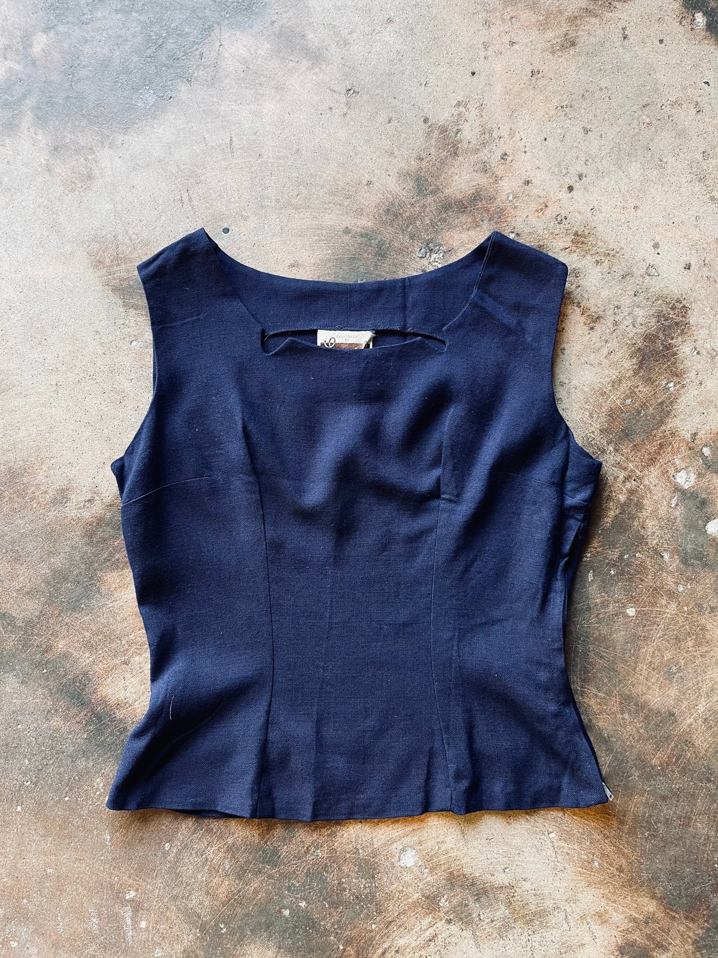 1960s Lampl Sleeveless Blouse