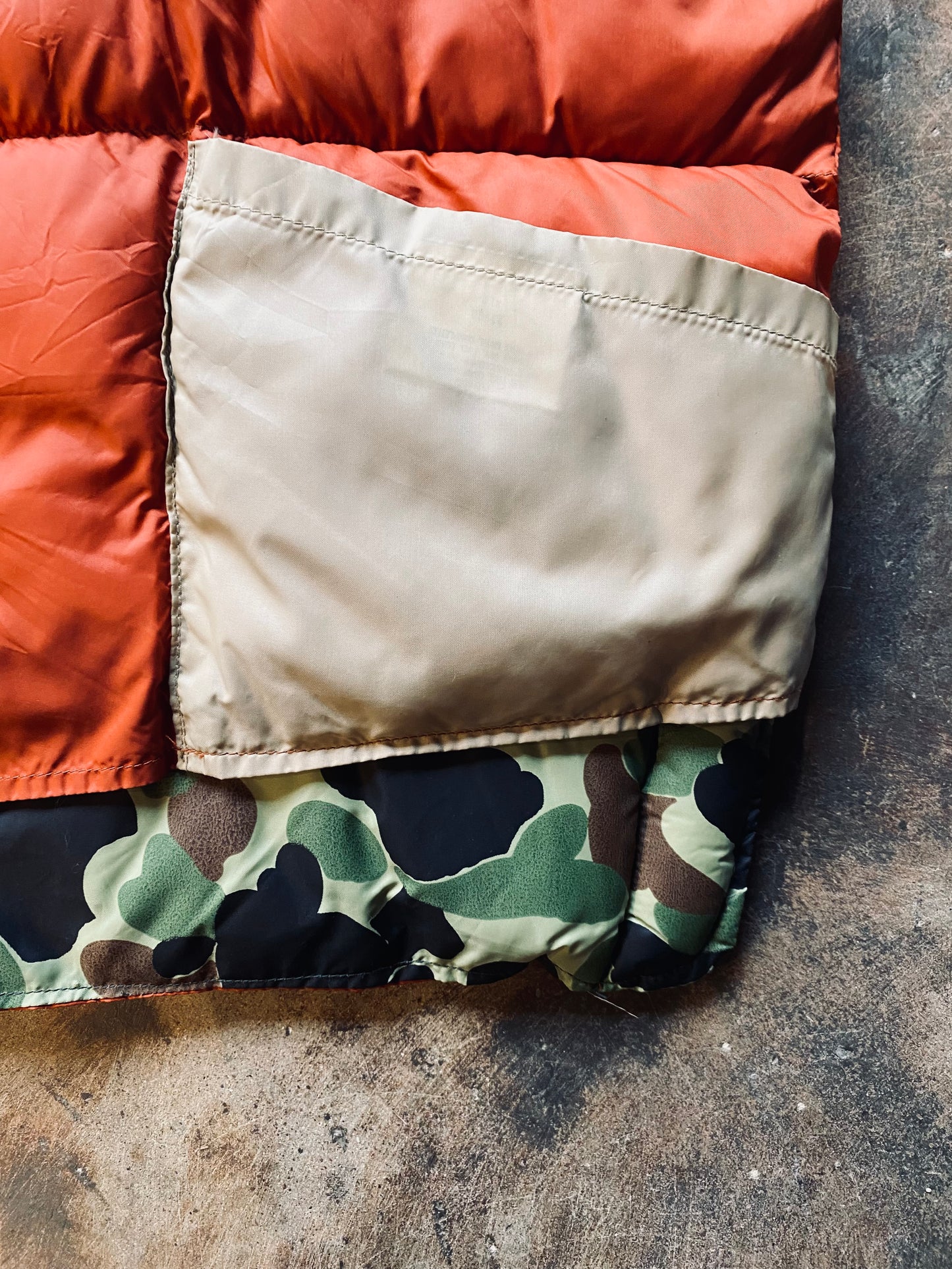 70s Redhead Reversible Quilted Vest