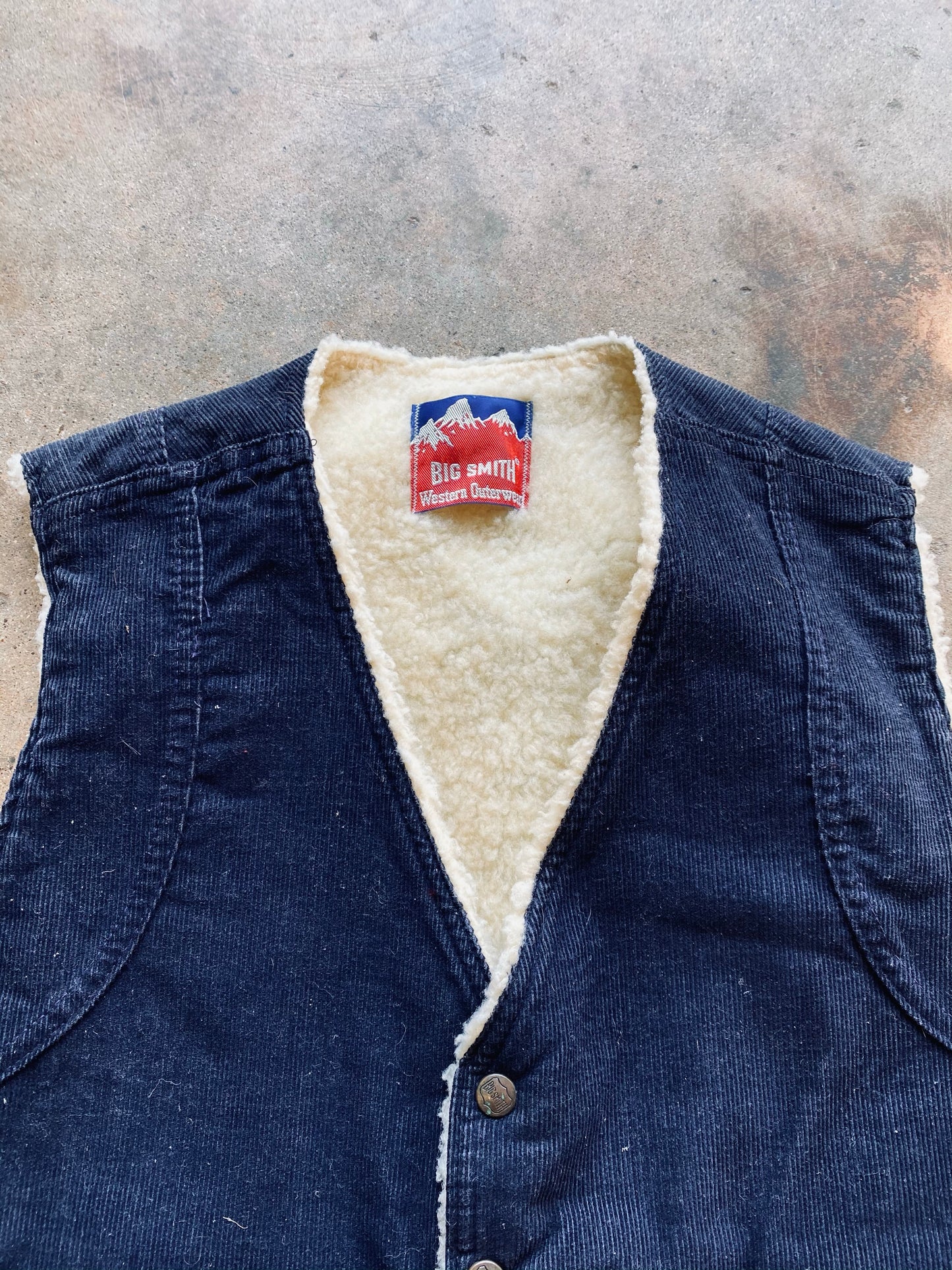 1980s Big Smith Corduroy Vest | Large