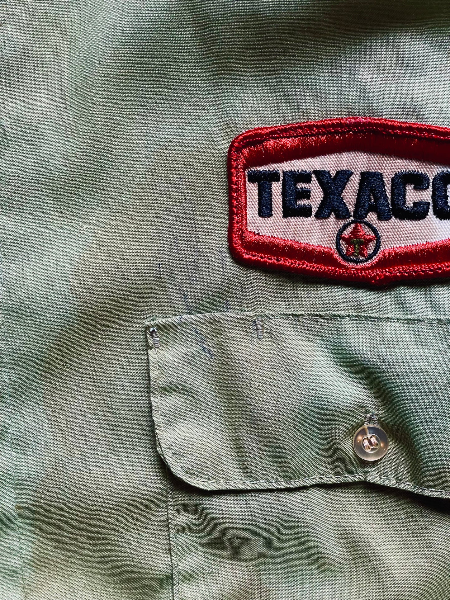 1960’s Lion Brand Texaco Uniform Shirt | Medium