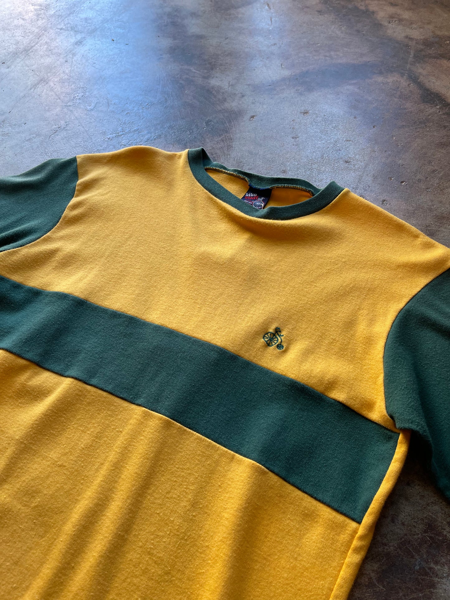 1970’s Bike Stuff Color Blocked Tee | Medium