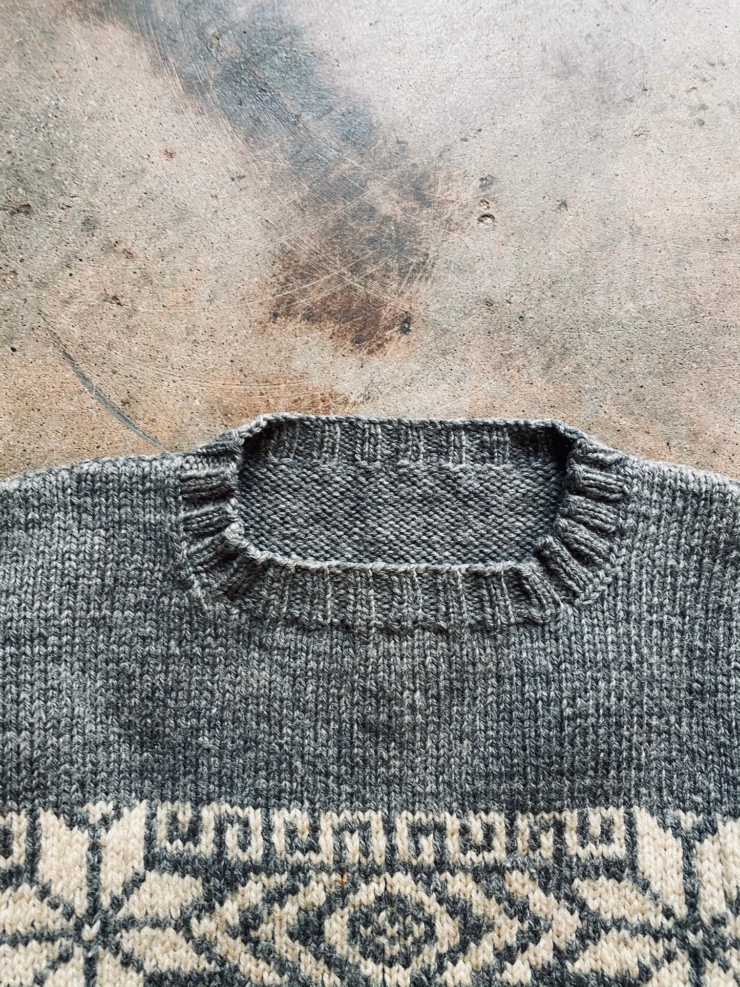 1970s Snowflake Pullover Sweater | Medium