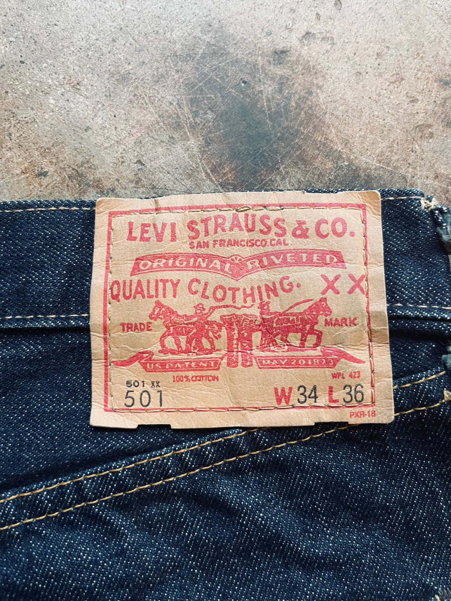 1966 Levi’s 501 Denim Reproduction | 33X35