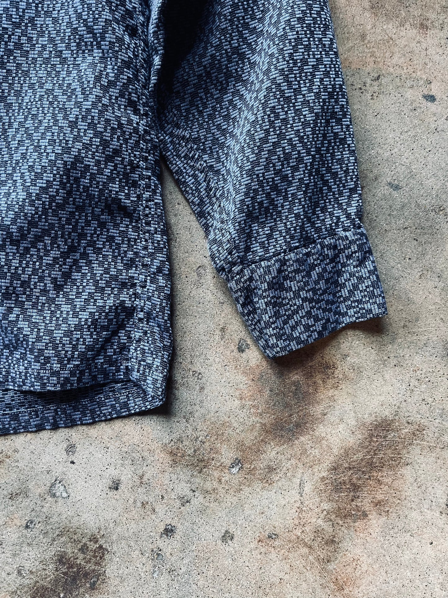 1950’s Coffee’s Static Pattern Camp Shirt | Medium