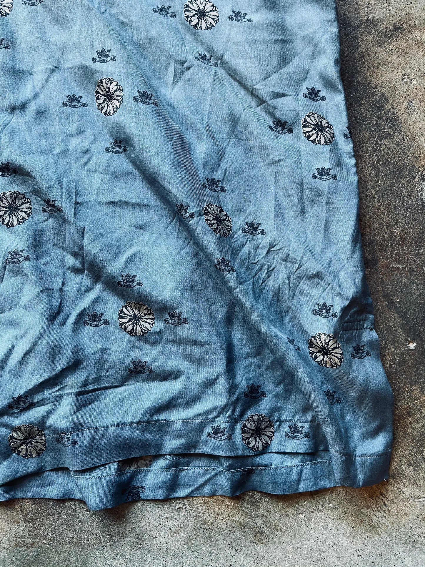 1950’s Bronzini Printed Loop Collar Shirt