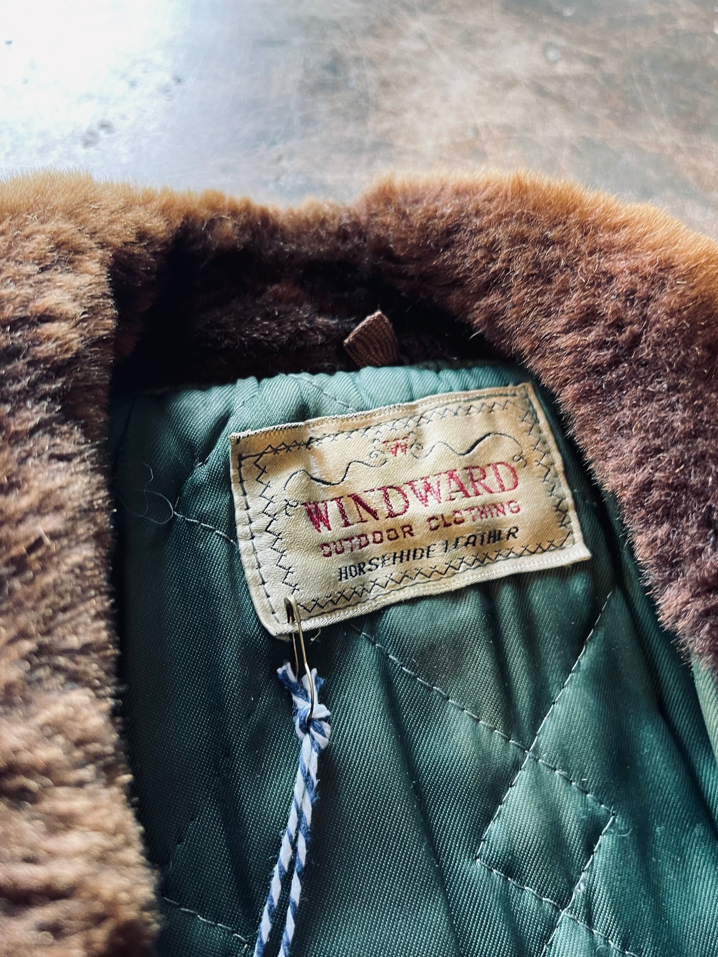 1950‘s Windward Horsehide Bomber Jacket | Small/Medium