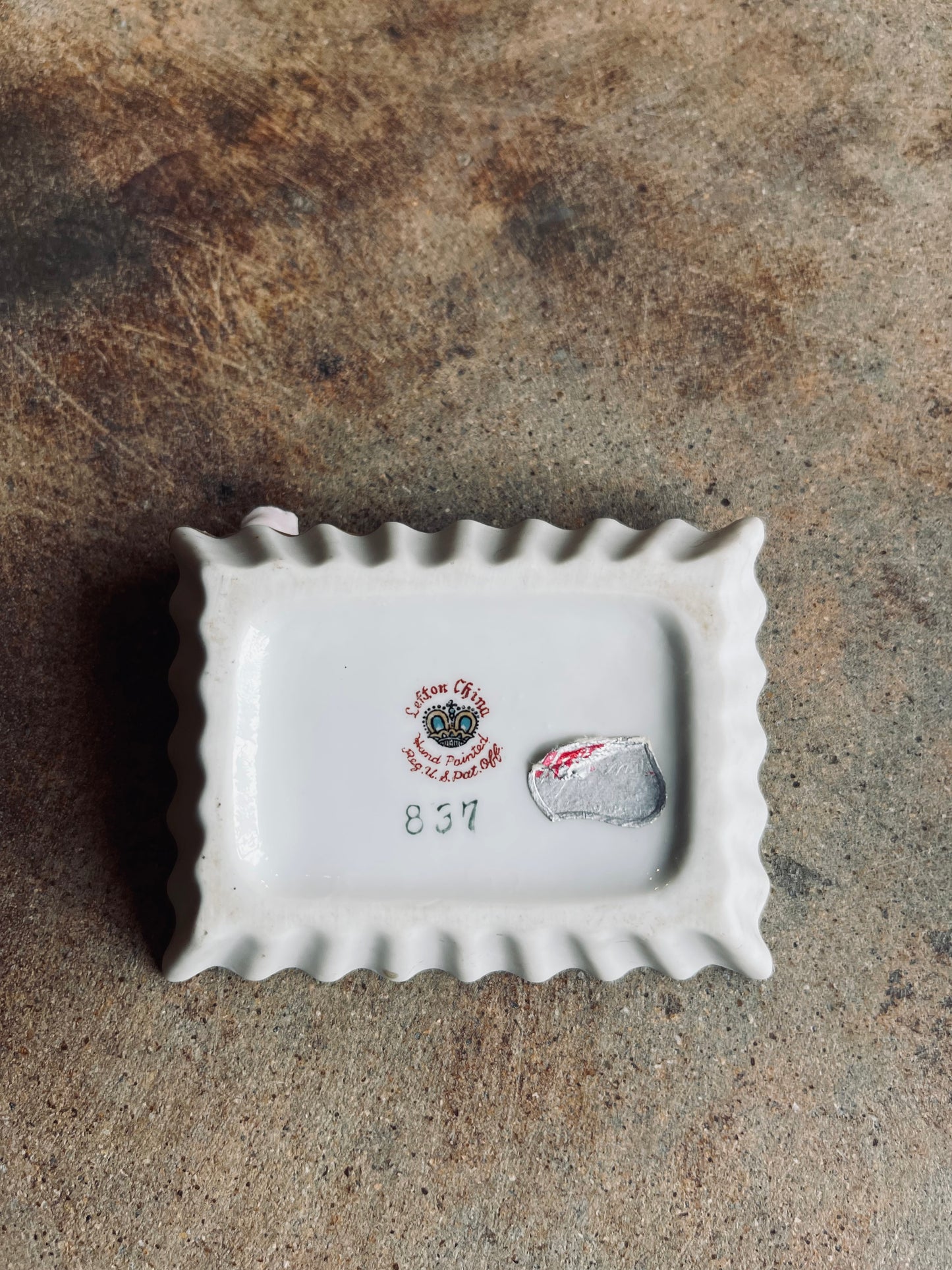 Vintage Lefton China Hand Painted Ashtray