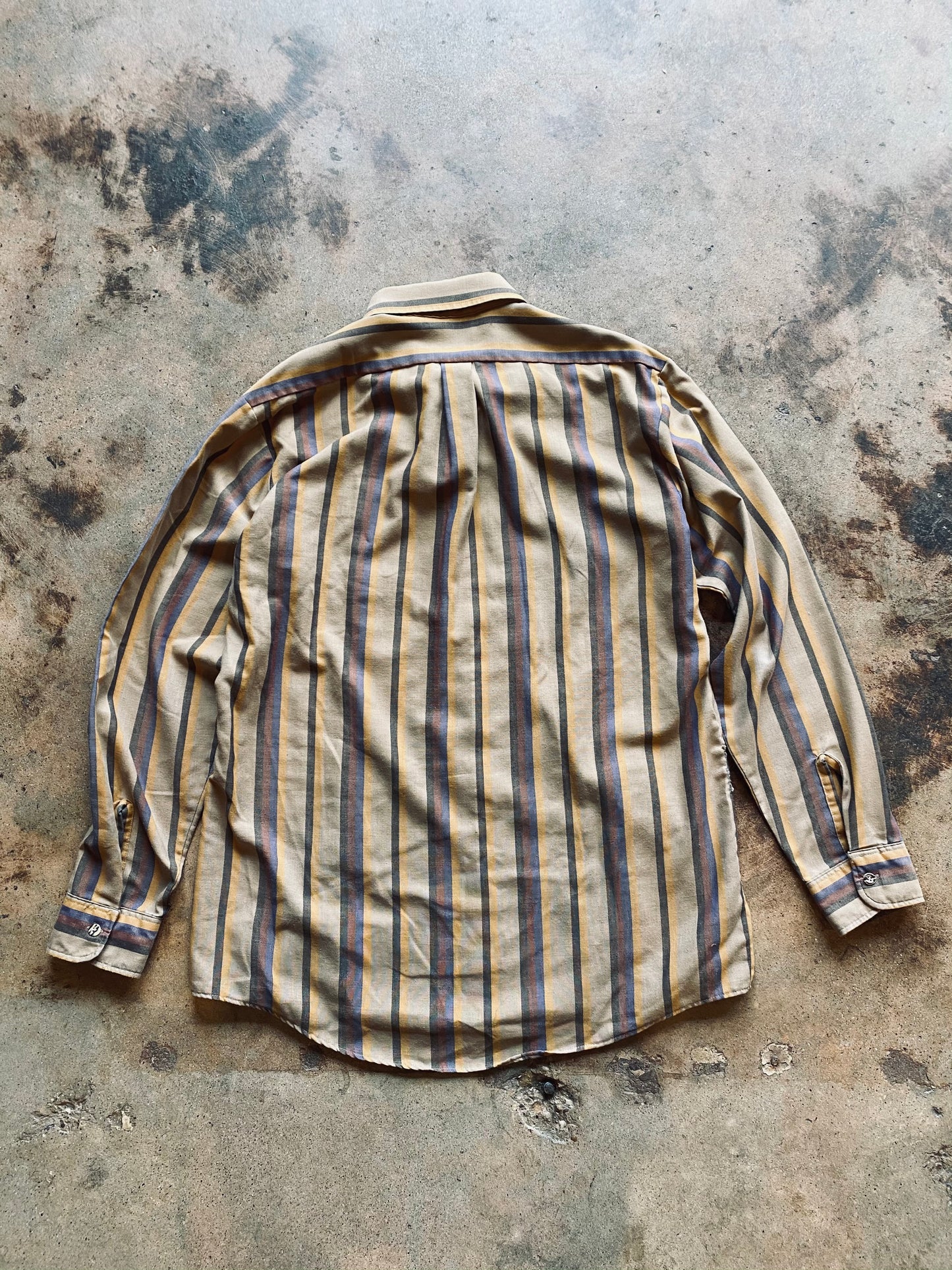 1980s Par Four Striped Oxford Shirt