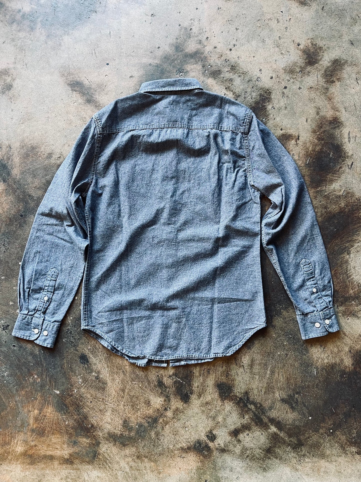 Vintage Chambray Work Shirt | Small