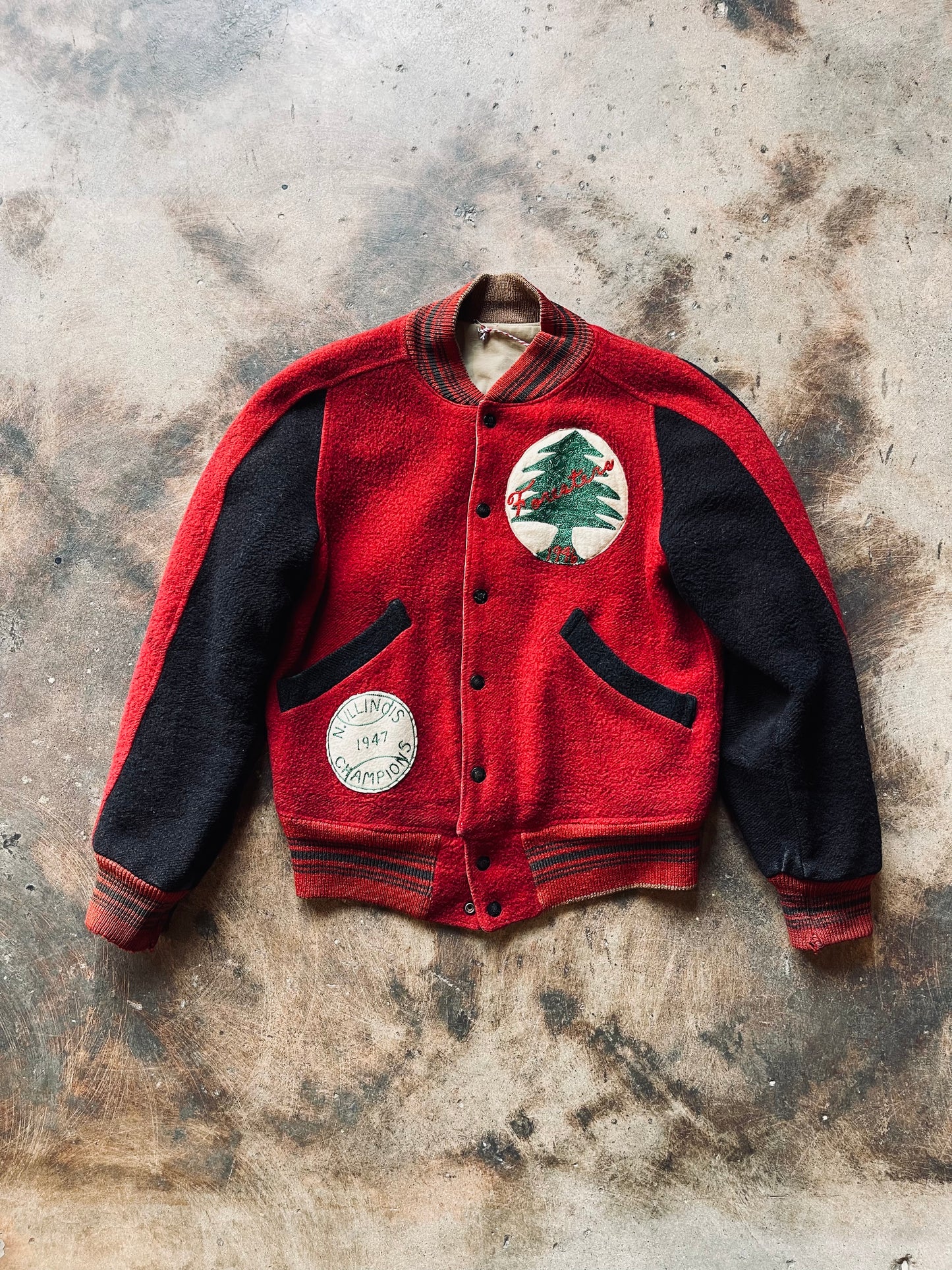 1940’s Butwin Athletics Forester’s Varsity Jacket | Medium