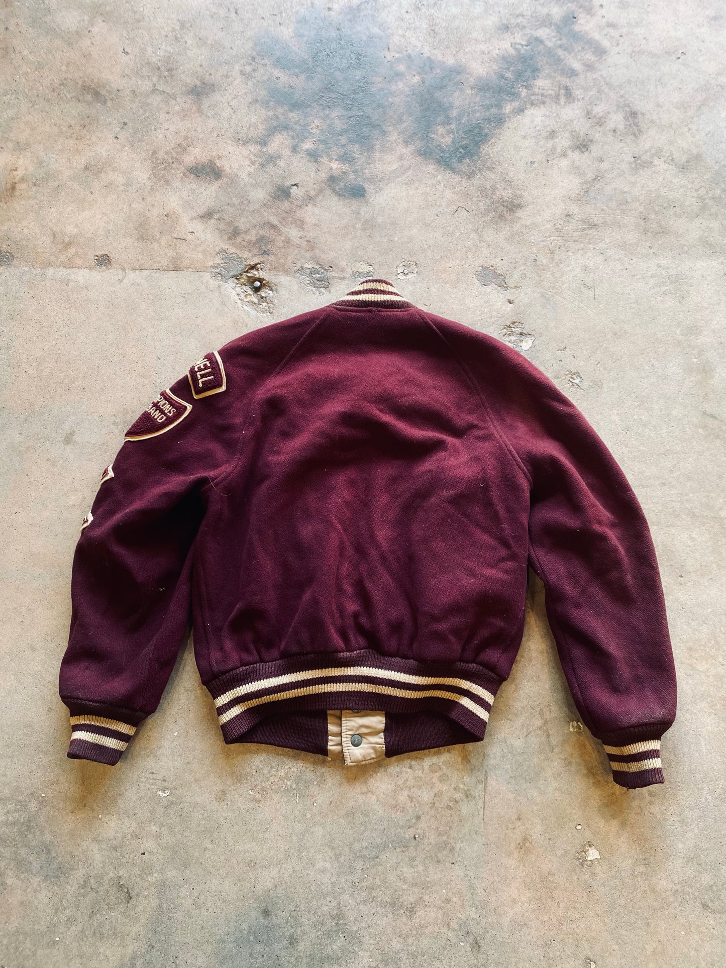 1950’s Hatchers Sporting Goods Varsity Jacket | Medium