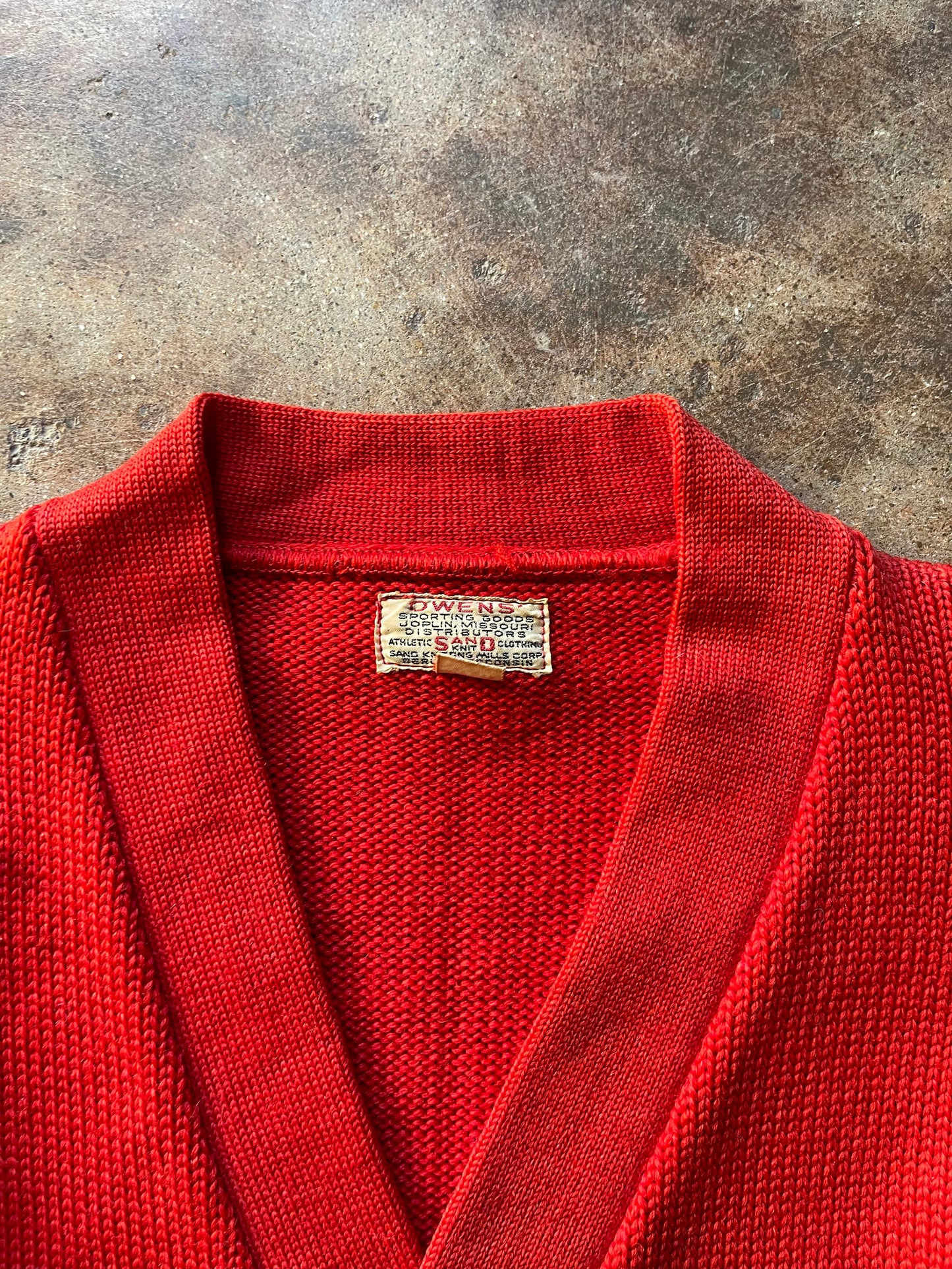 1930’s Sand Knit “N” Letterman Cardigan | Medium