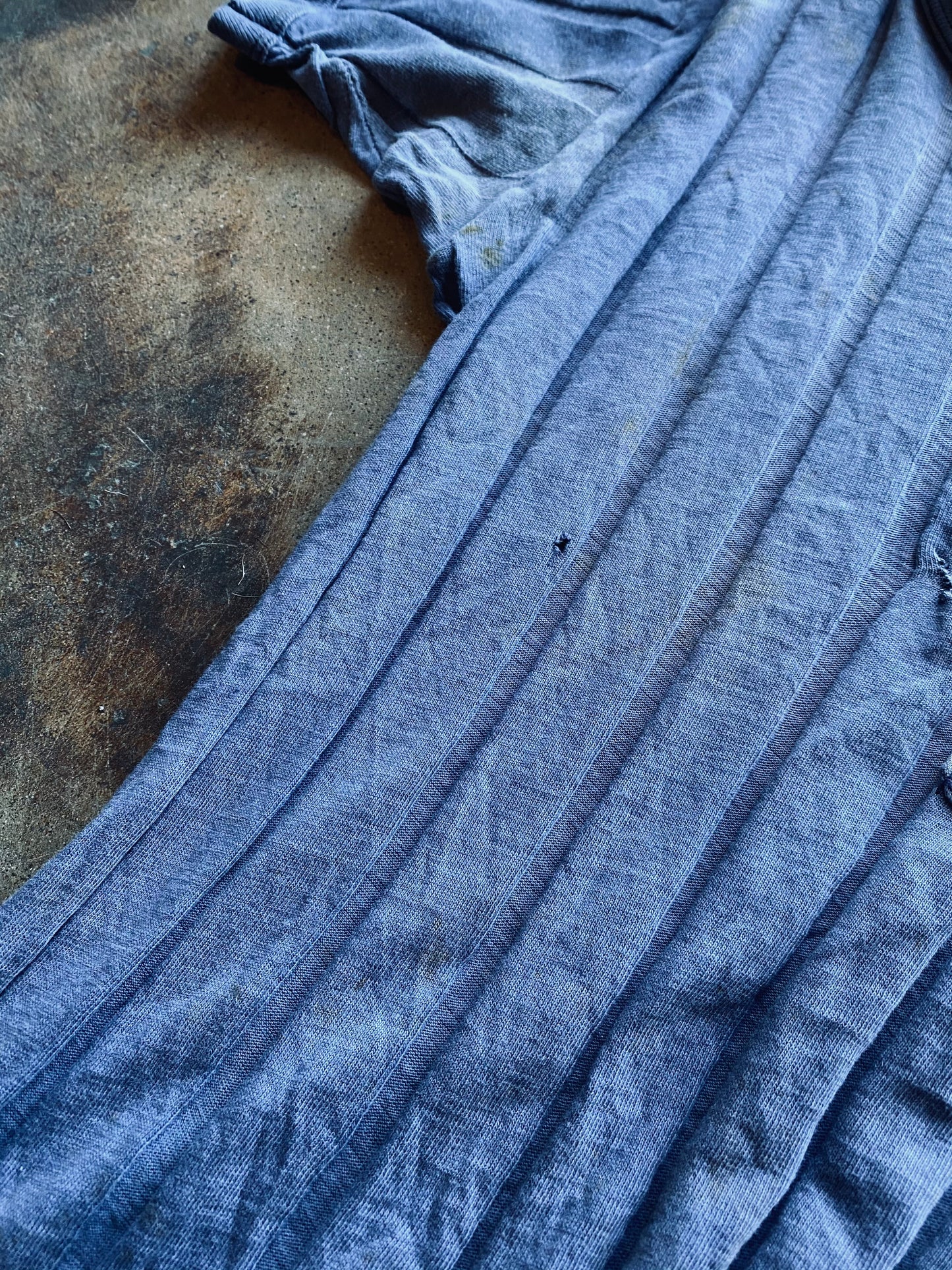 1930s Green Star Wide Ribbed Pocket Tee