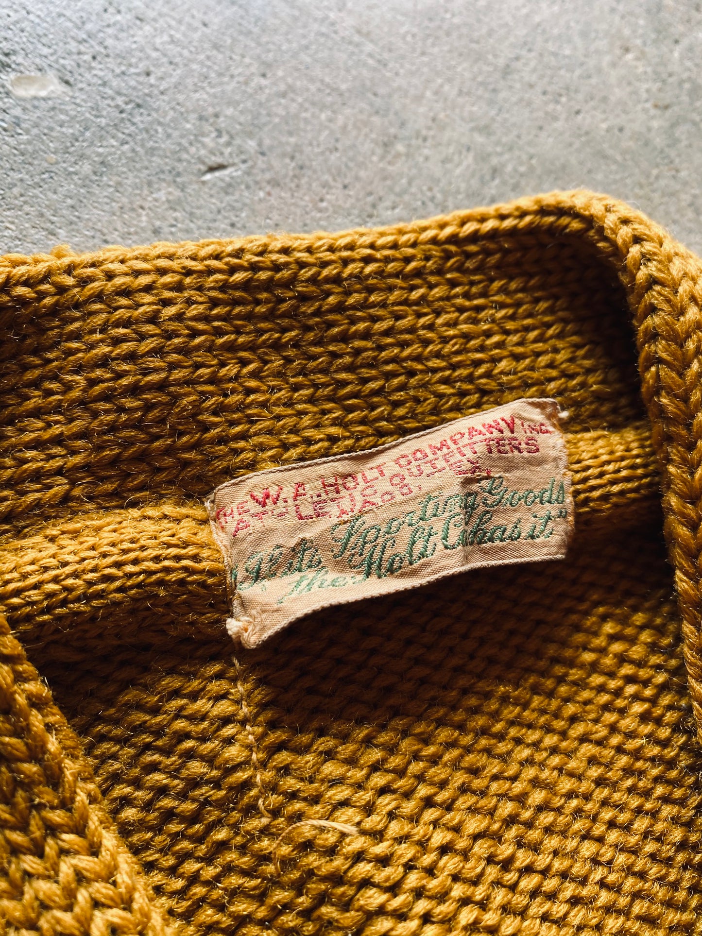 1940s Holt Co. Letterman Cardigan