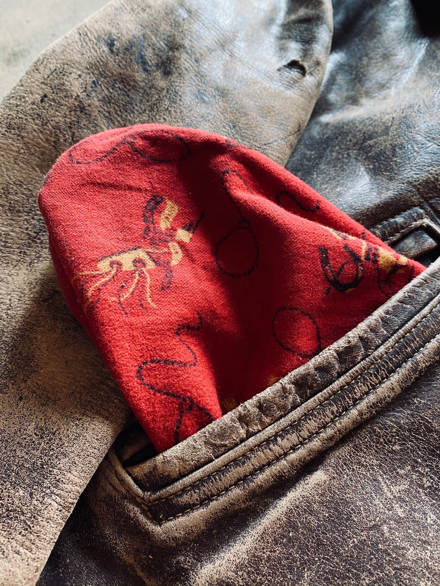 Korean War Era Leather Fighter Pilot Jacket | Small